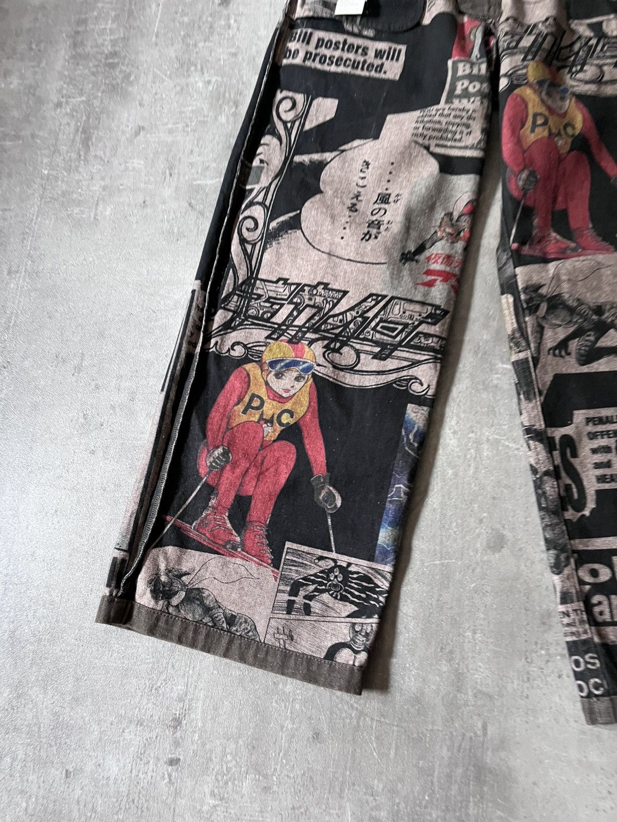 Yohji Yamamoto Y's x Shotaro Ishinomori A/W 2007 reversible pants Size US 30 / EU 46 - 3 Thumbnail