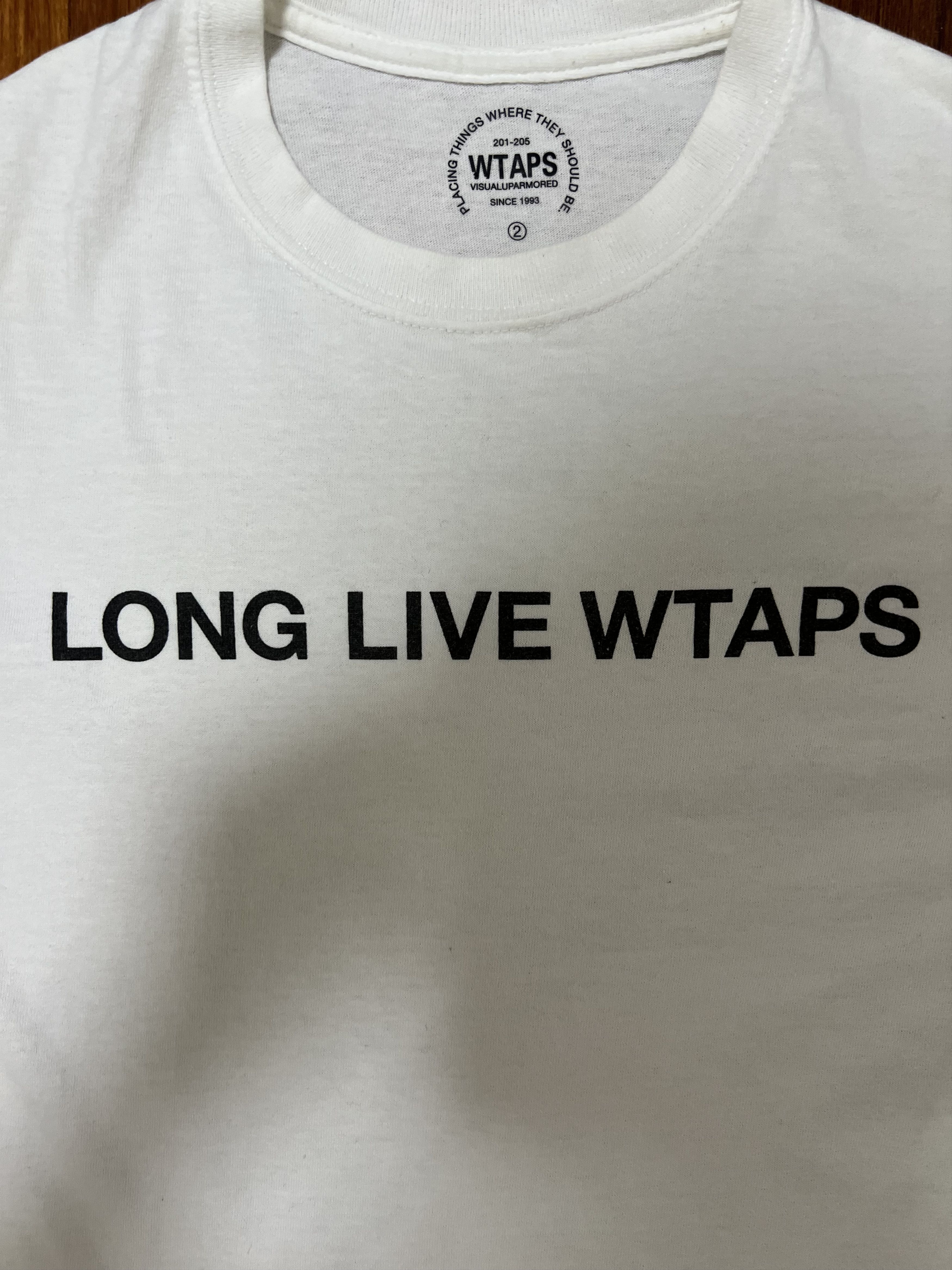 Wtaps 💚 SS16 Wtaps "Long Live Wtaps" White Tee Medium Size US M / EU 48-50 / 2 - 3 Thumbnail