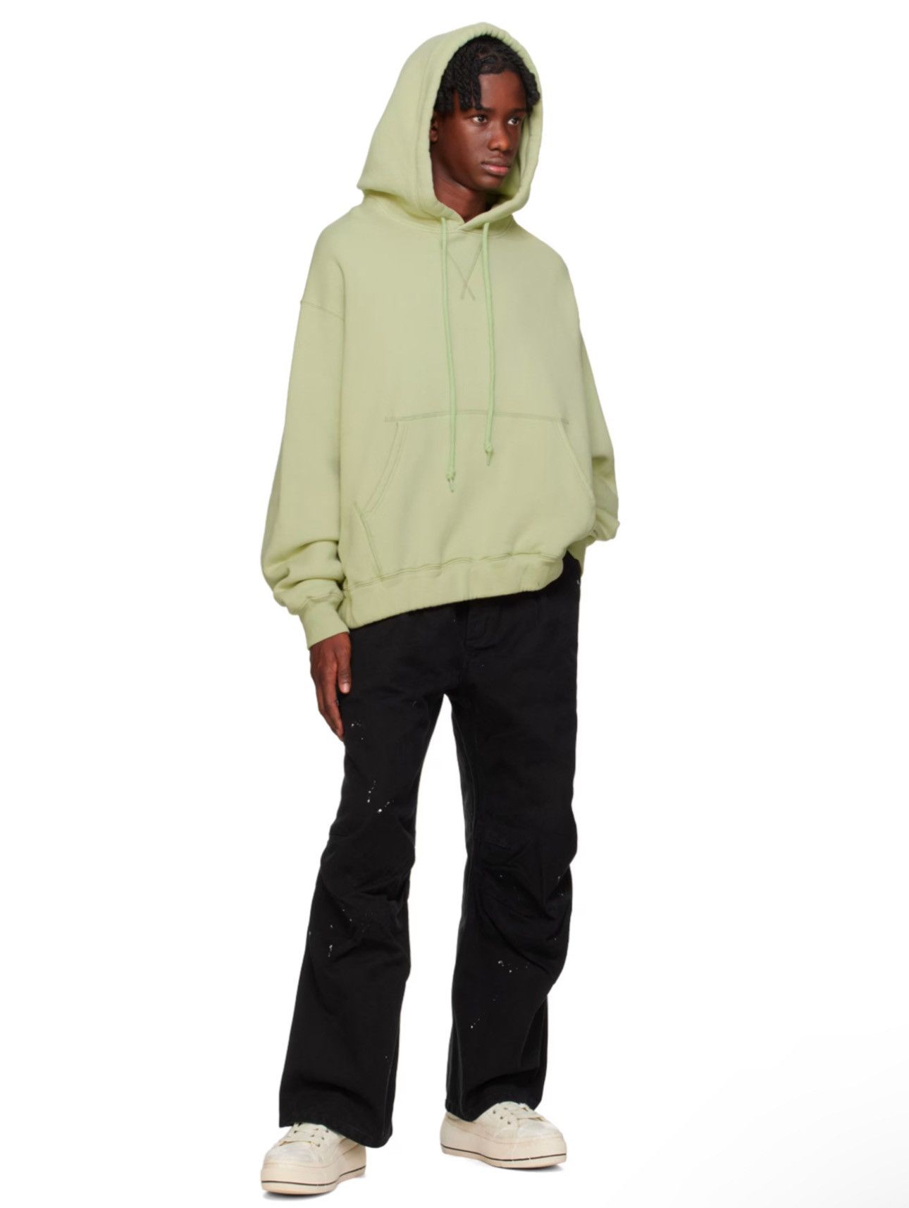 R13 NWT R13 Oversized Side Gusset Hoodie in Faded Green Size US XL / EU 56 / 4 - 13 Thumbnail