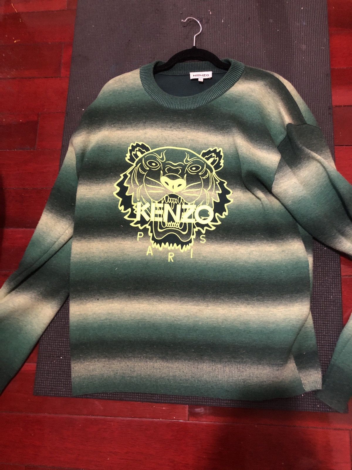 Kenzo Kenzo stripe sweater green Size US L / EU 52-54 / 3 - 1 Thumbnail