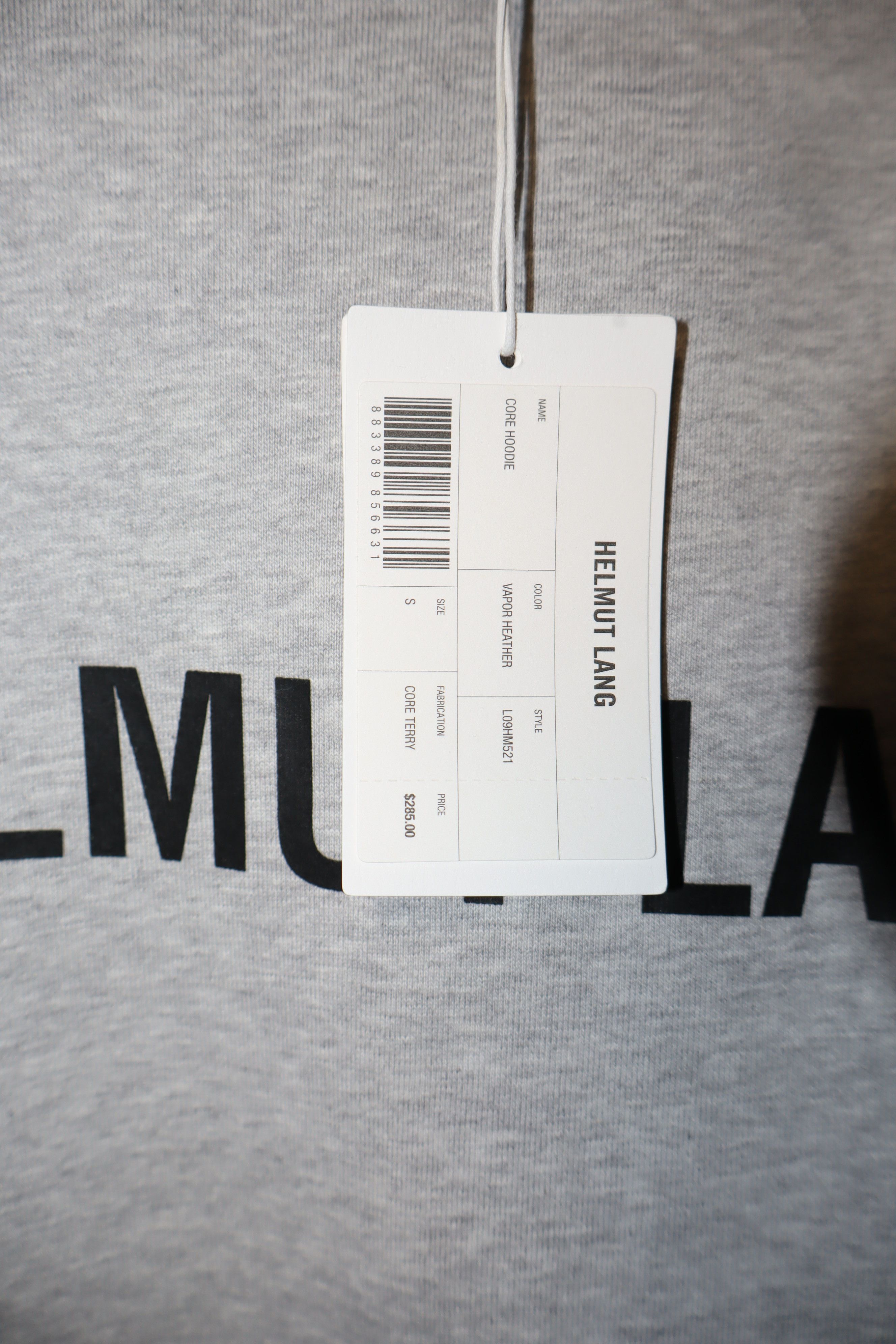 Helmut Lang Core logo print hoodie Size US S / EU 44-46 / 1 - 8 Thumbnail