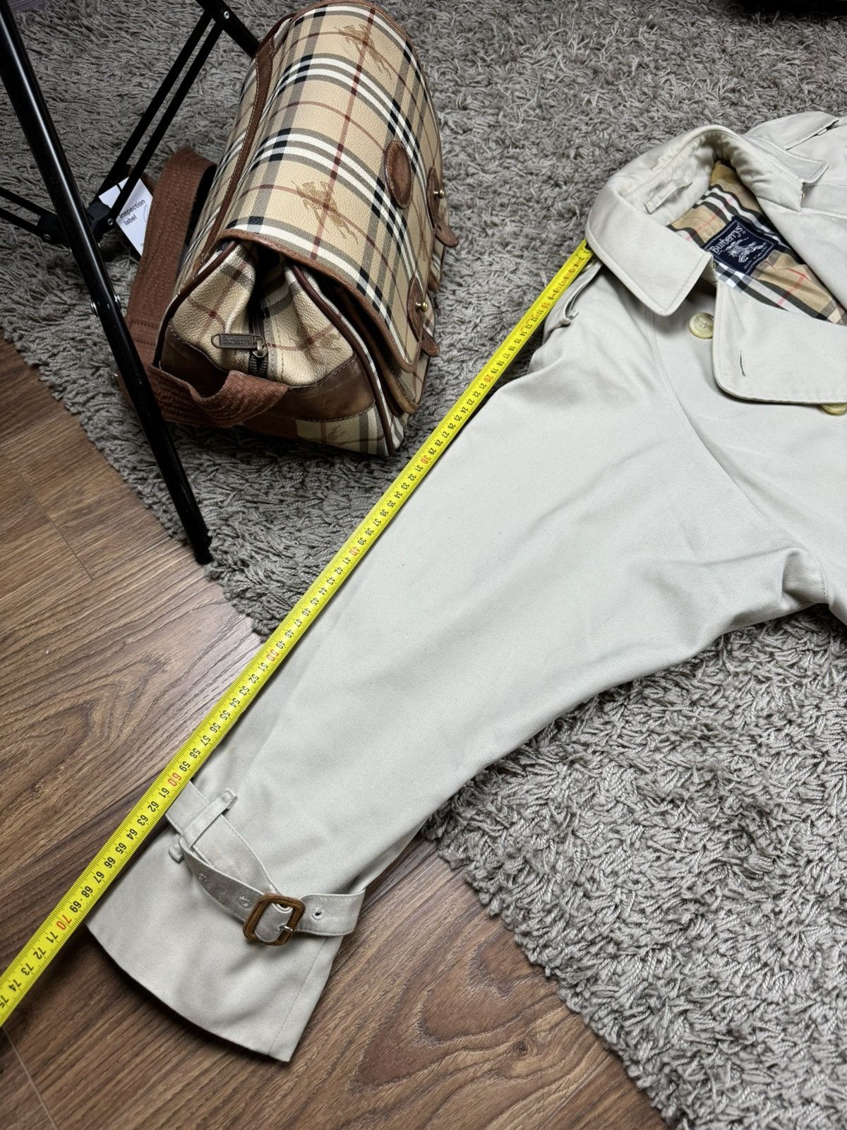 Burberry × Vintage Vintage trench coat Burberry original luxury streetwear item Size L / US 10 / IT 46 - 8 Thumbnail