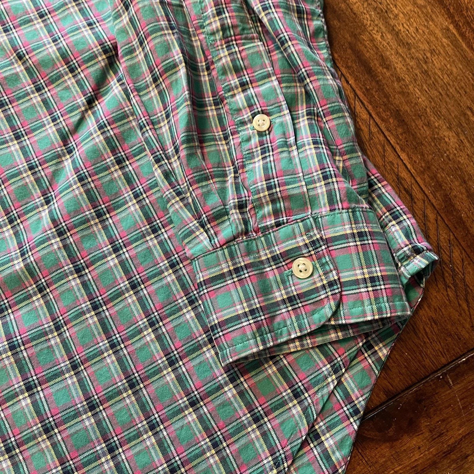 Ralph Lauren Ralph Lauren Shirt M Green Pink Plaid Button Down Pony Size US M / EU 48-50 / 2 - 4 Thumbnail