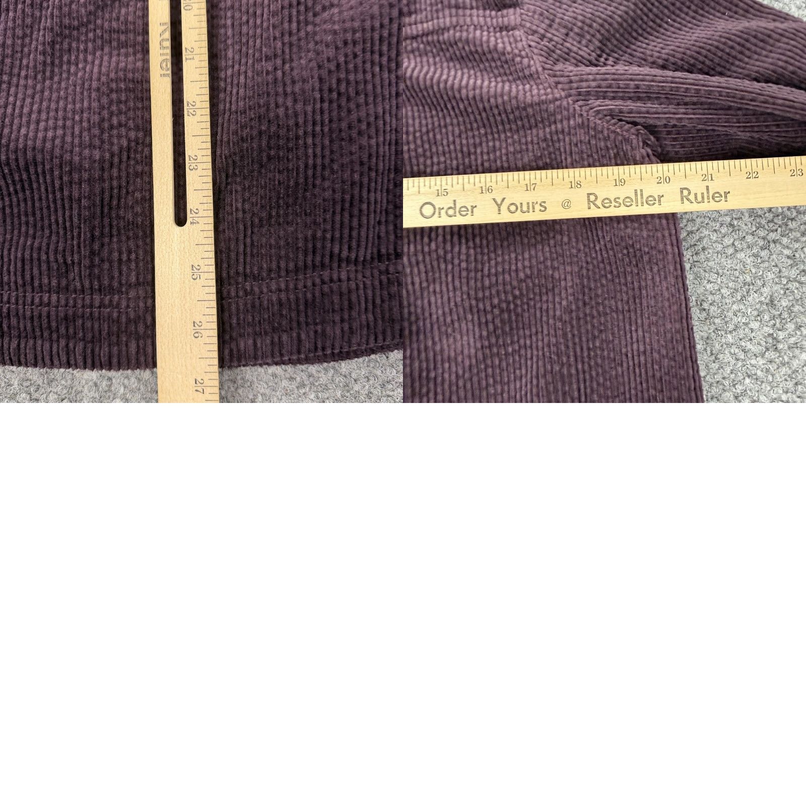 J. Jill VINTAGE J. Jill Jacket Womens XS Petite Purple Corduroy Hooded Button Pockets Lined Size XS / US 0-2 / IT 36-38 - 8 Thumbnail