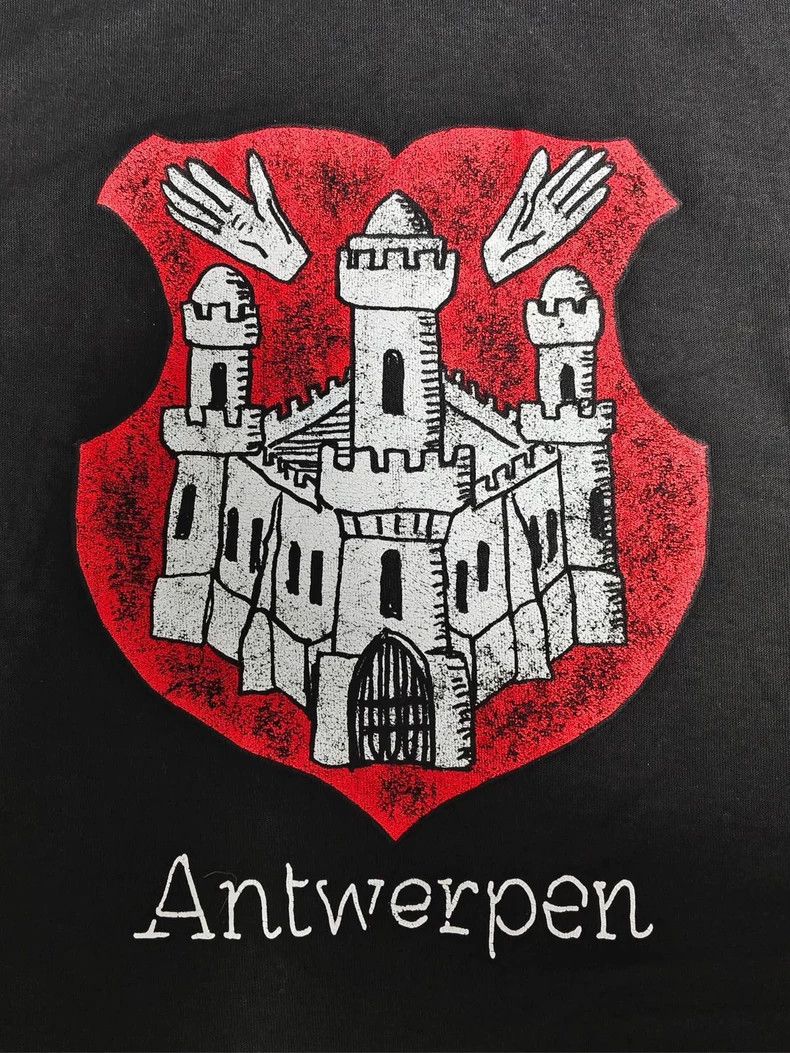 Balenciaga Balenciaga SS24 Antwerp Palace Logo Printed Worn Crew Neck Size US XL / EU 56 / 4 - 3 Thumbnail