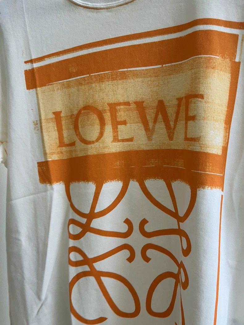 Loewe LOEWE Orange new rendering large logo short sleeve Size S / US 4 / IT 40 - 3 Thumbnail