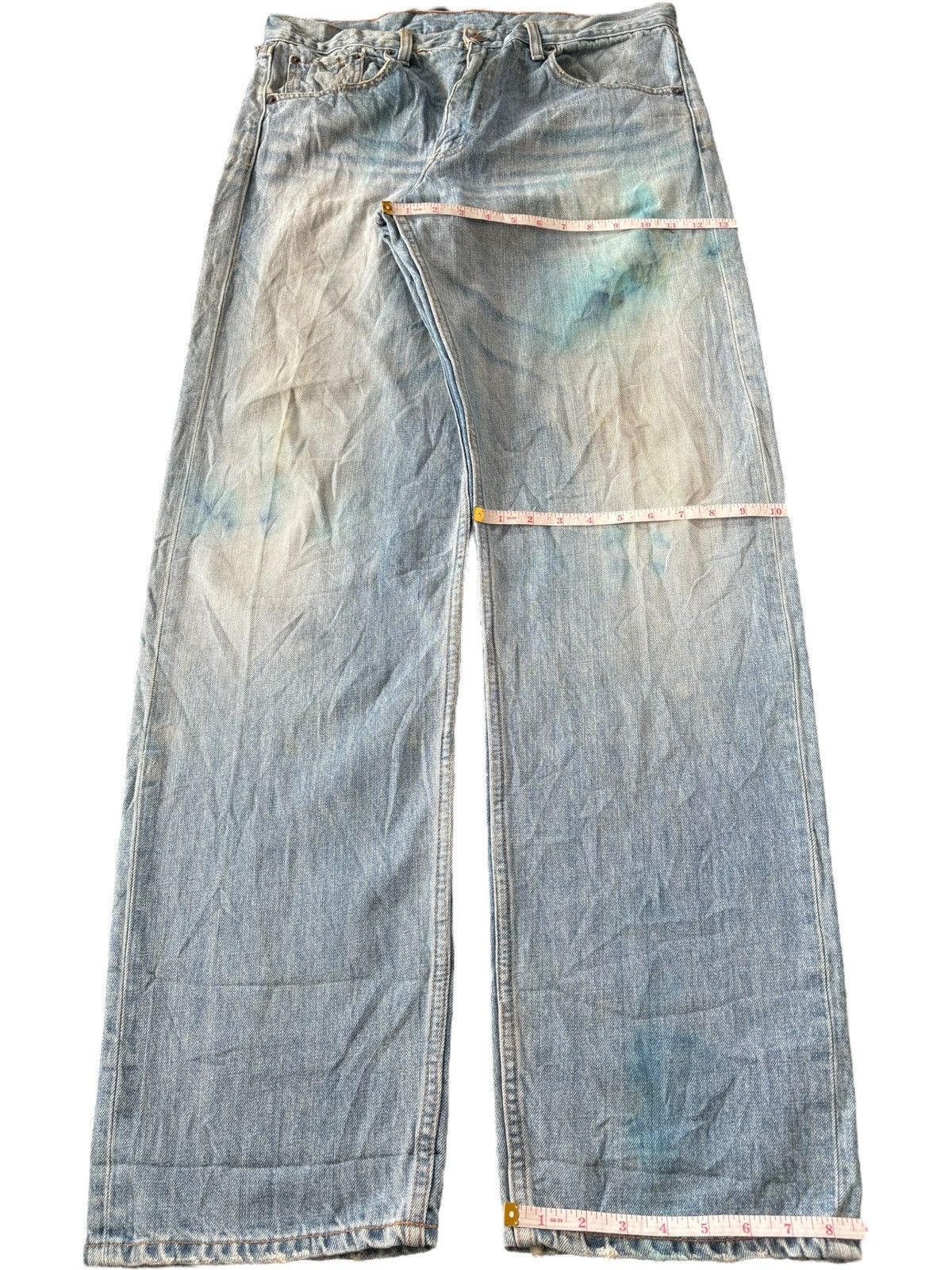 Levi's Vintage 90s Levis 543 Faded Wash Distressed Baggy Jeans Size US 35 - 7 Thumbnail