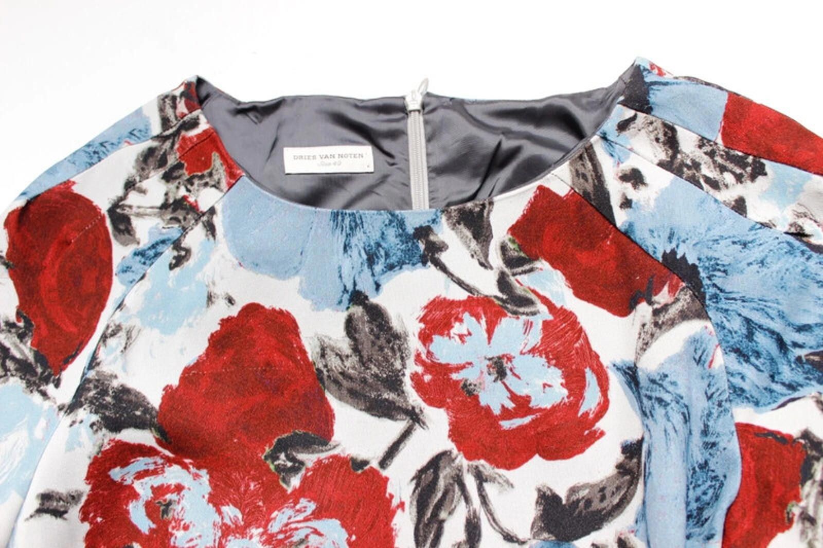Dries Van Noten Dries van Noten Floral Frill Shift Dress F40 uk 12 Size M / US 6-8 / IT 42-44 - 3 Thumbnail