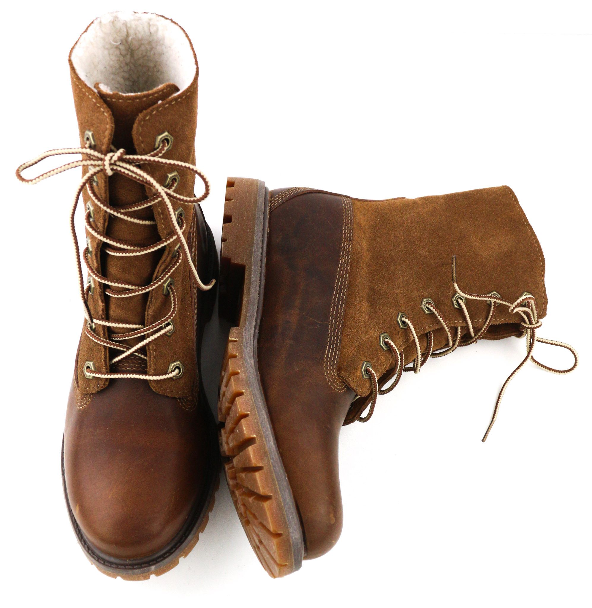 Timberland 8328R-A6098 EU38.5/39 Brown Leather High Top Shoes 80840 Size US 7.5 / IT 37.5 - 6 Thumbnail
