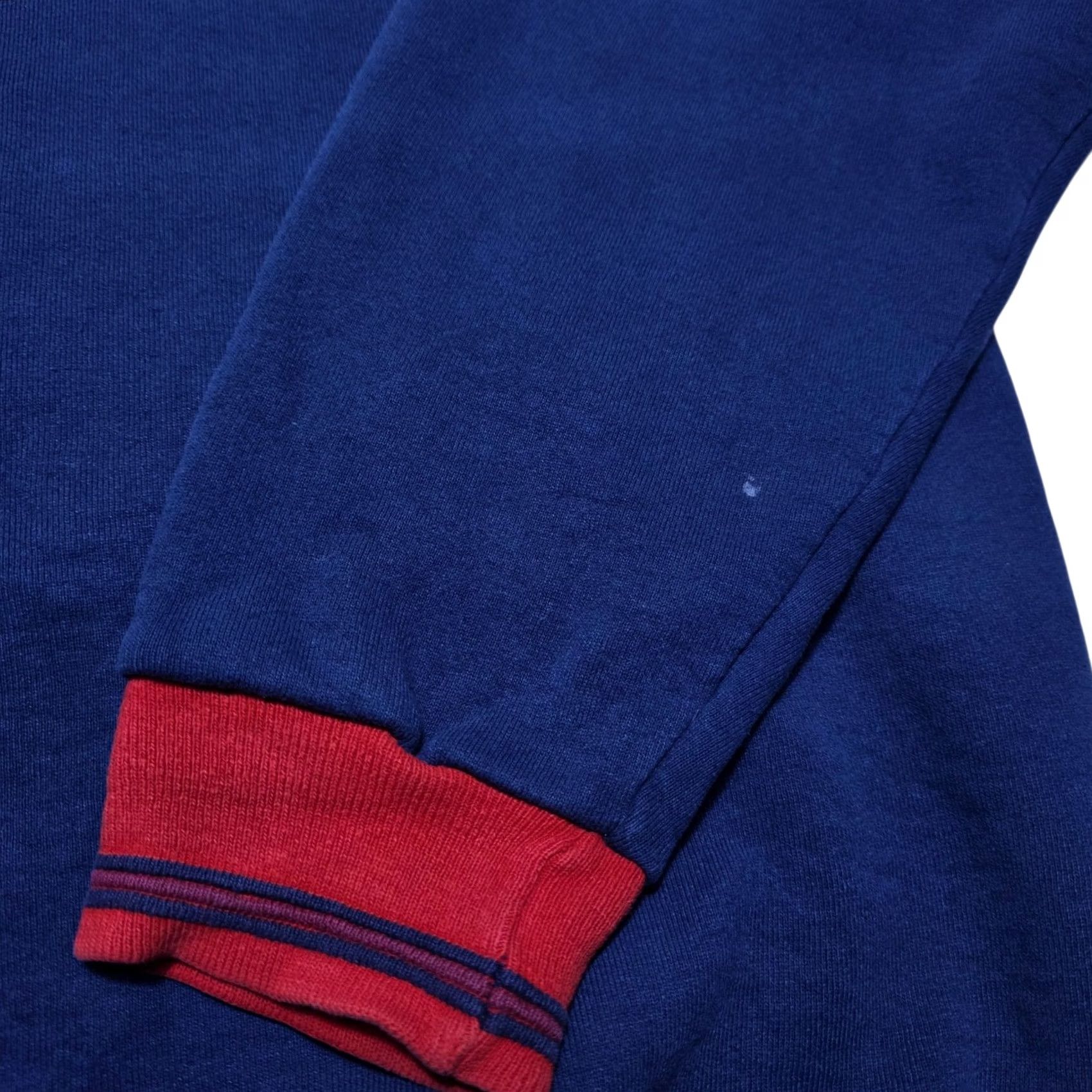 Wilson VINTAGE Wilson Sweatshirt Crewneck Blue 2XL Mens Heavyweight Made In USA 90s Small dot on sleeve Size US XXL / EU 58 / 5 - 4 Thumbnail