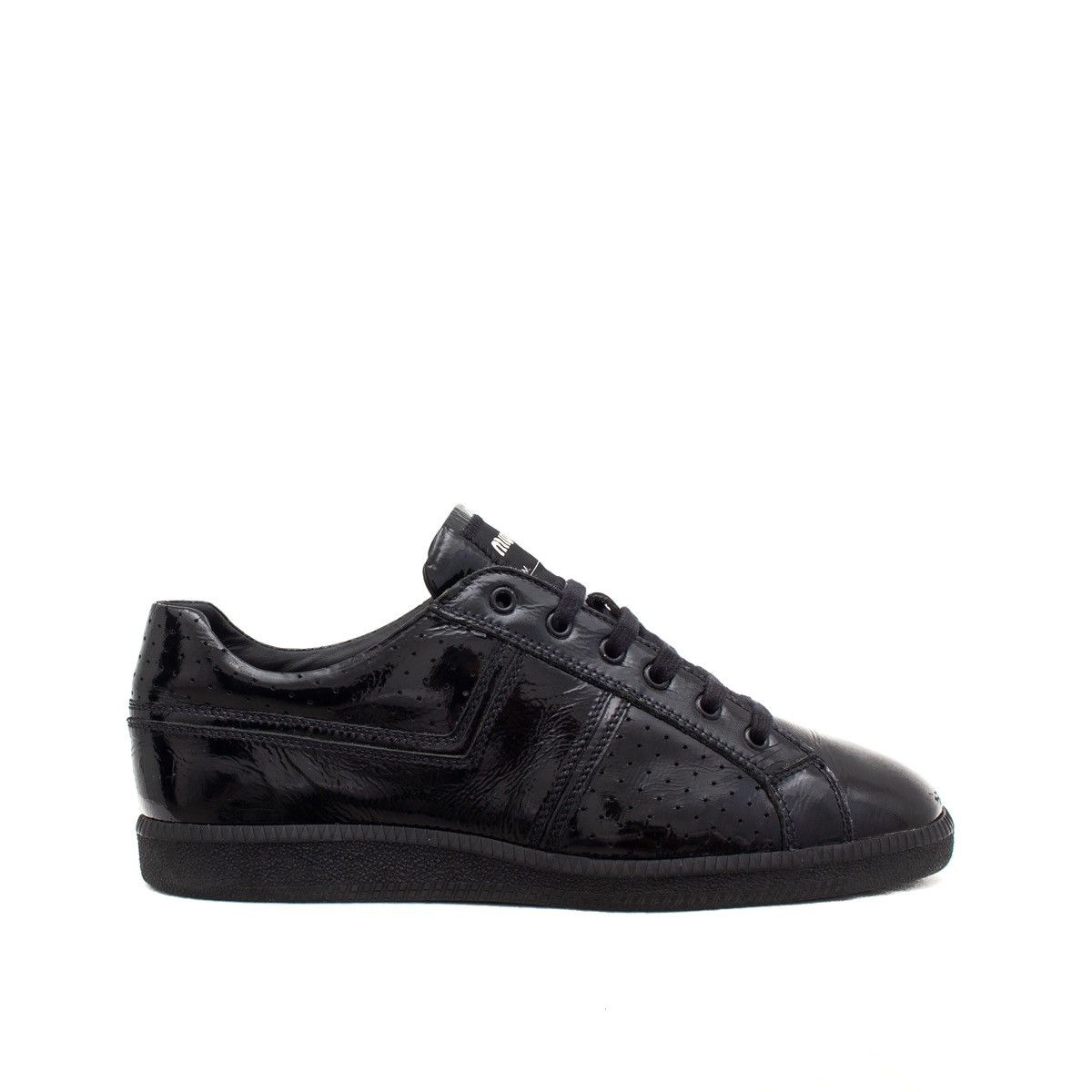 Miu Miu × Prada RARE MIU MIU GAT Patient Leather Low Top Sneaker Black US:9 Size US 9 / EU 42 - 5 Thumbnail