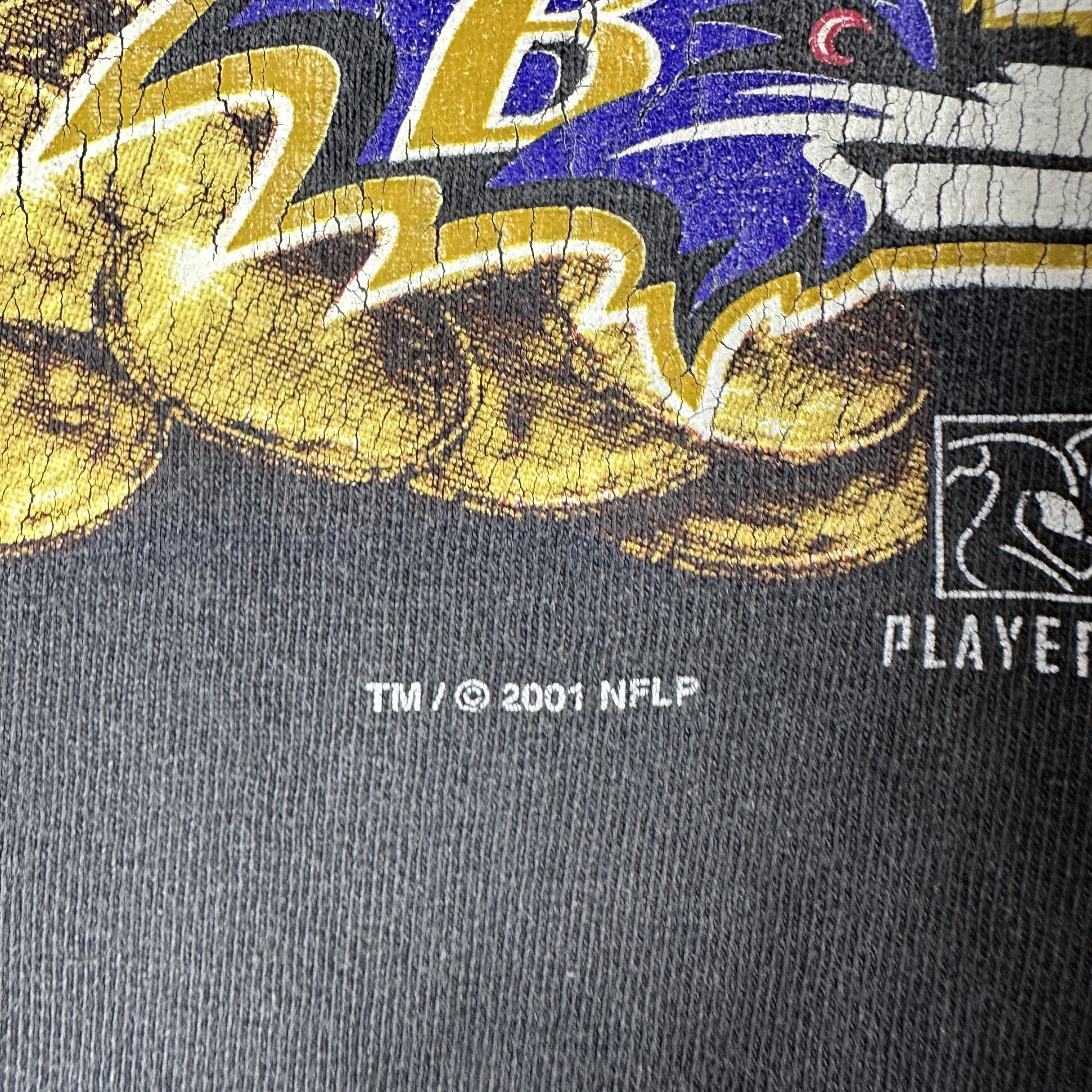Vintage Vintage 2001 Ray Lewis Baltimore Ravens NFL MVP T-Shirt Size US L / EU 52-54 / 3 - 3 Thumbnail