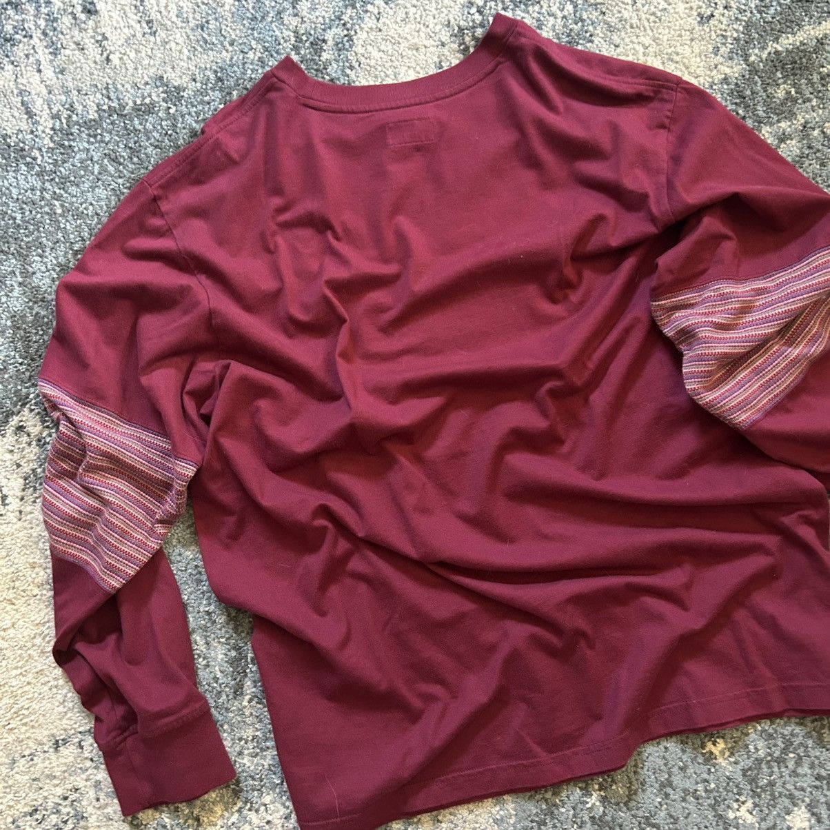 Supreme AUTUMN 2019 MiNDFUCK L/S MAROON OMBRE iNTARSiA STRiPE PATCH Size US L / EU 52-54 / 3 - 3 Thumbnail
