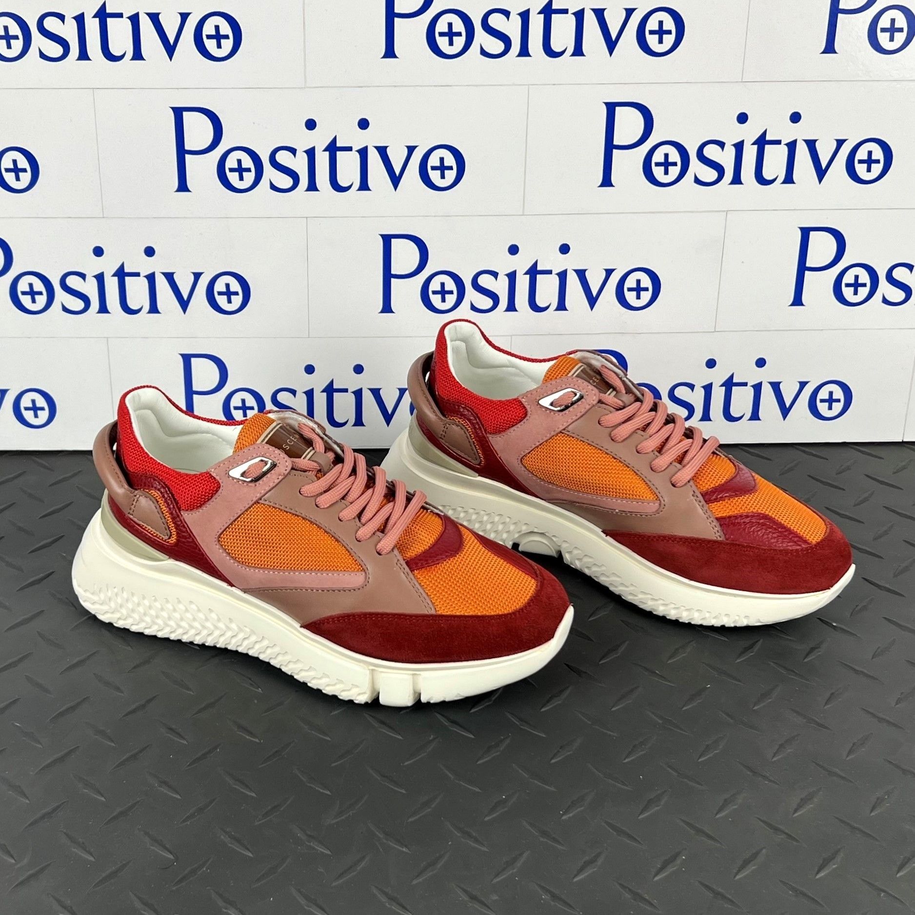 Buscemi Buscemi Veloce Scarlet/Orange Leather Sneakers US 7 SAMPLE Size US 7 / IT 37 - 4 Thumbnail