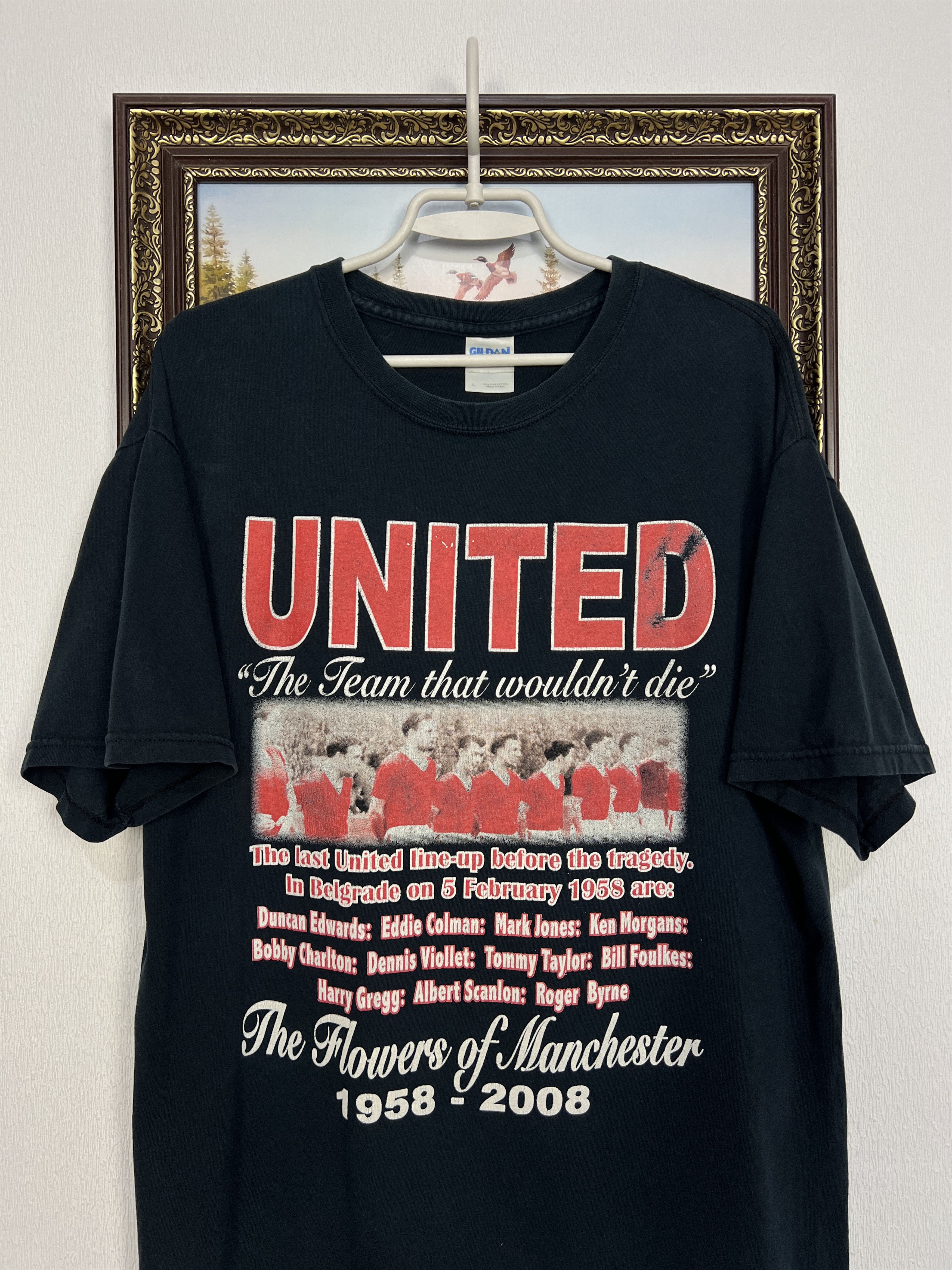 Vintage Busby Babes Manchster United Football Shirt Soccer Jersey Size US L / EU 52-54 / 3 - 2 Thumbnail