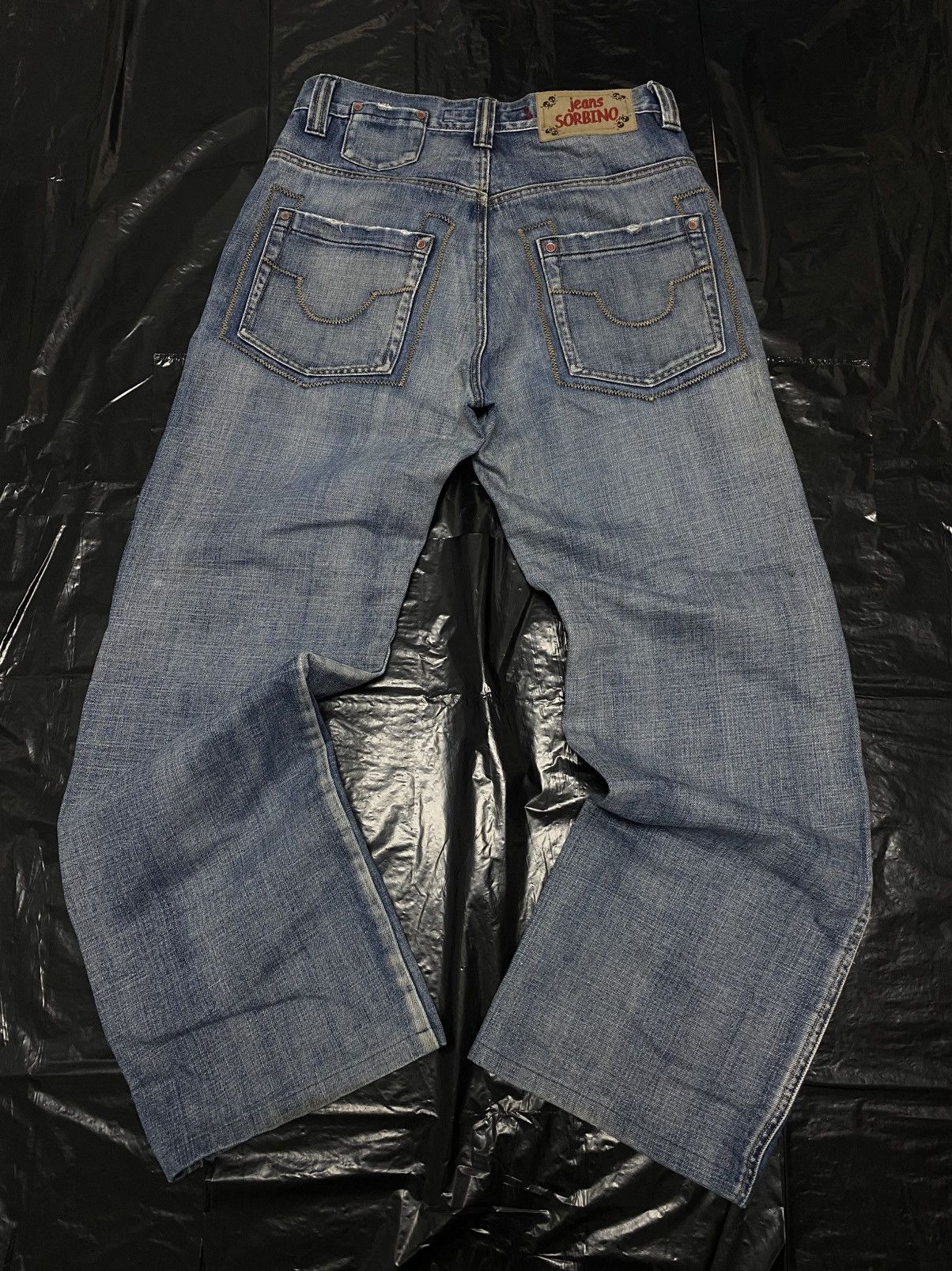 Japanese Brand × Levi's × Vintage Vintage Y2K DKNYp Epmbroidered Grunge Opium Denim Jeans Size US 29 - 2 Thumbnail