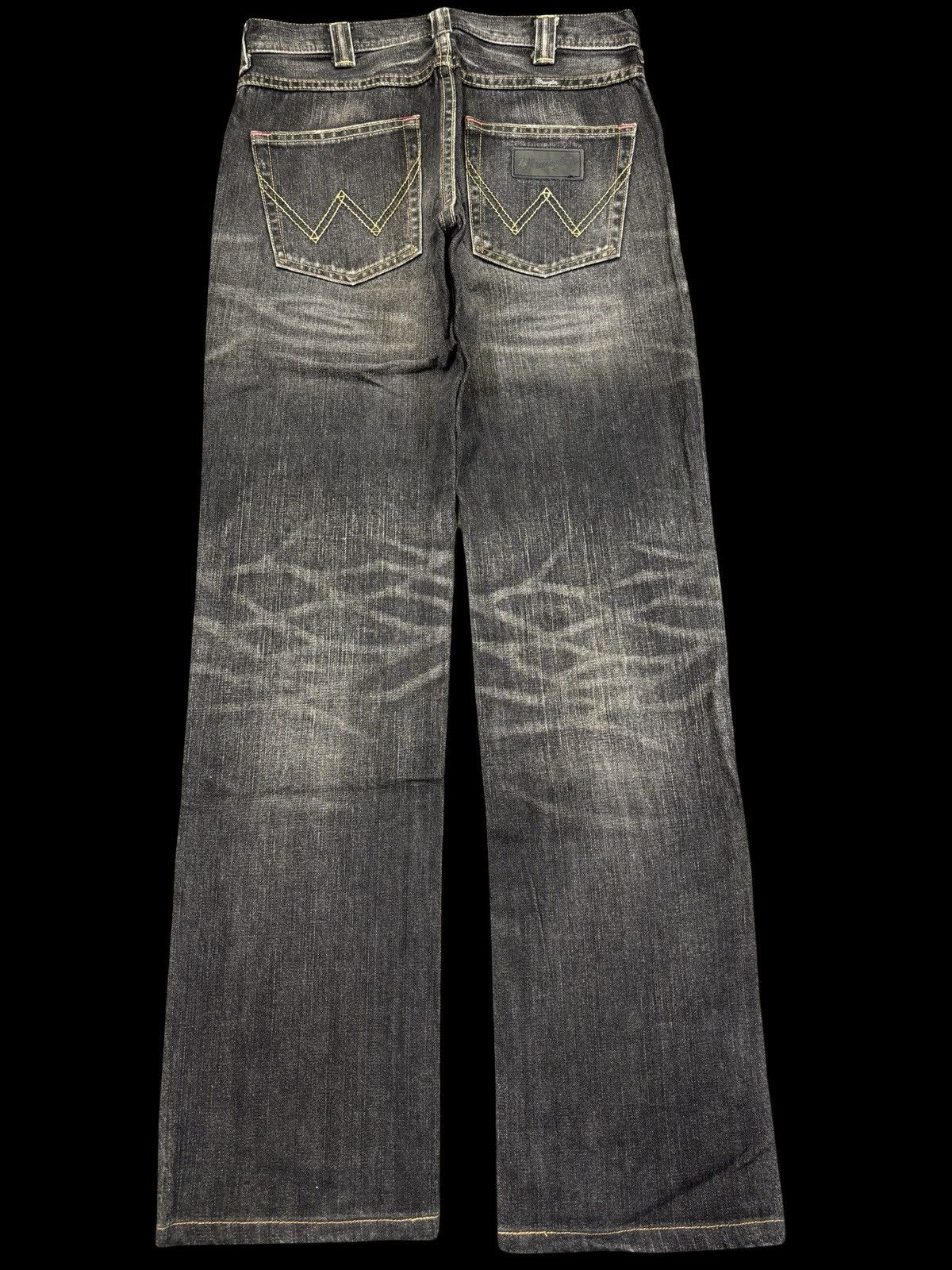 Wrangler 💥Insane 90s Style Wrangler Crazy Fades Style Denim F863 Size US 29 - 2 Thumbnail