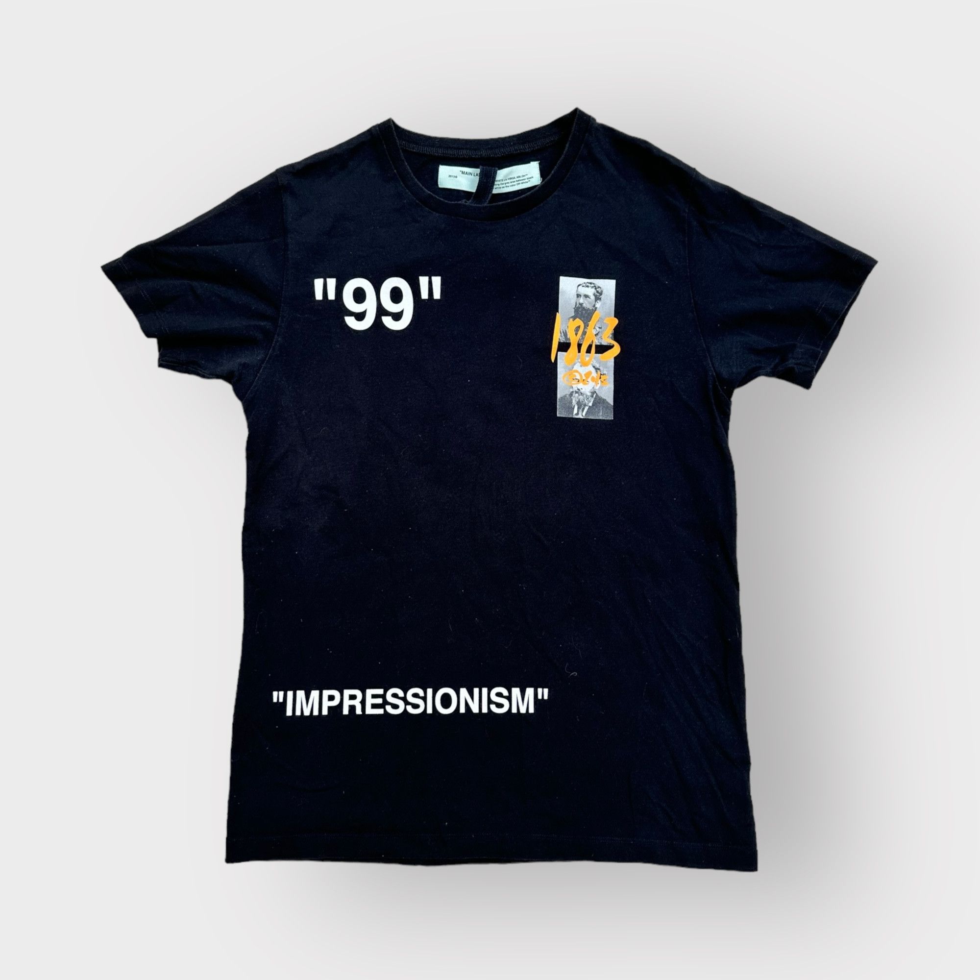 Off-White Off-White T-Shirt Summer 1863 Black Impressionism Logo Size US M / EU 48-50 / 2 - 1 Thumbnail