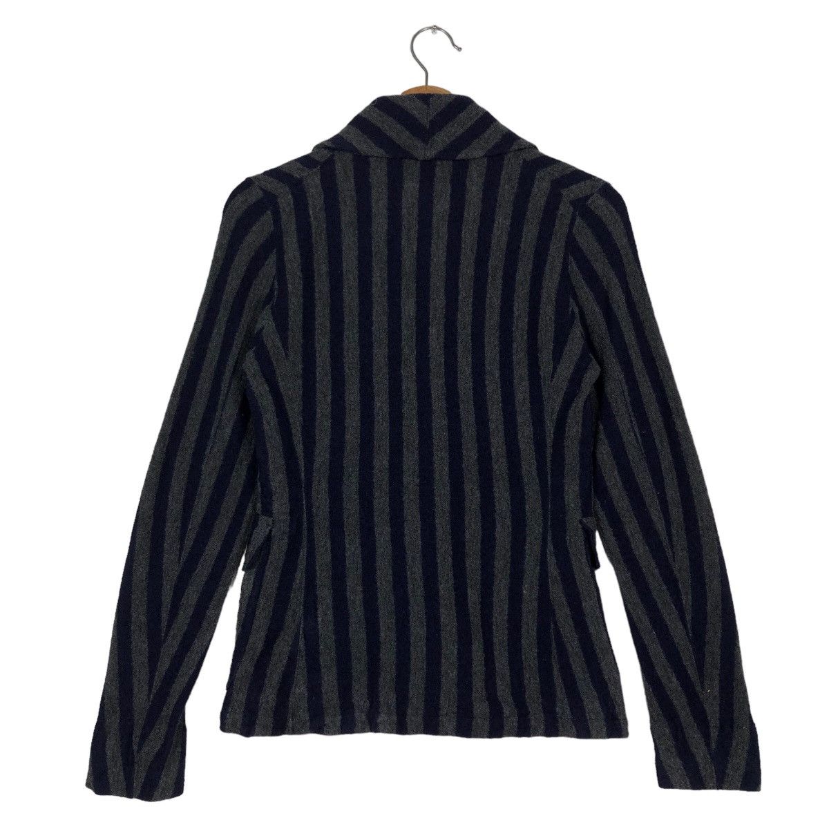 Issey Miyake 🔥Vintage Striped Wool Jacket General Garments Issey Miyake Size M / US 6-8 / IT 42-44 - 7 Thumbnail