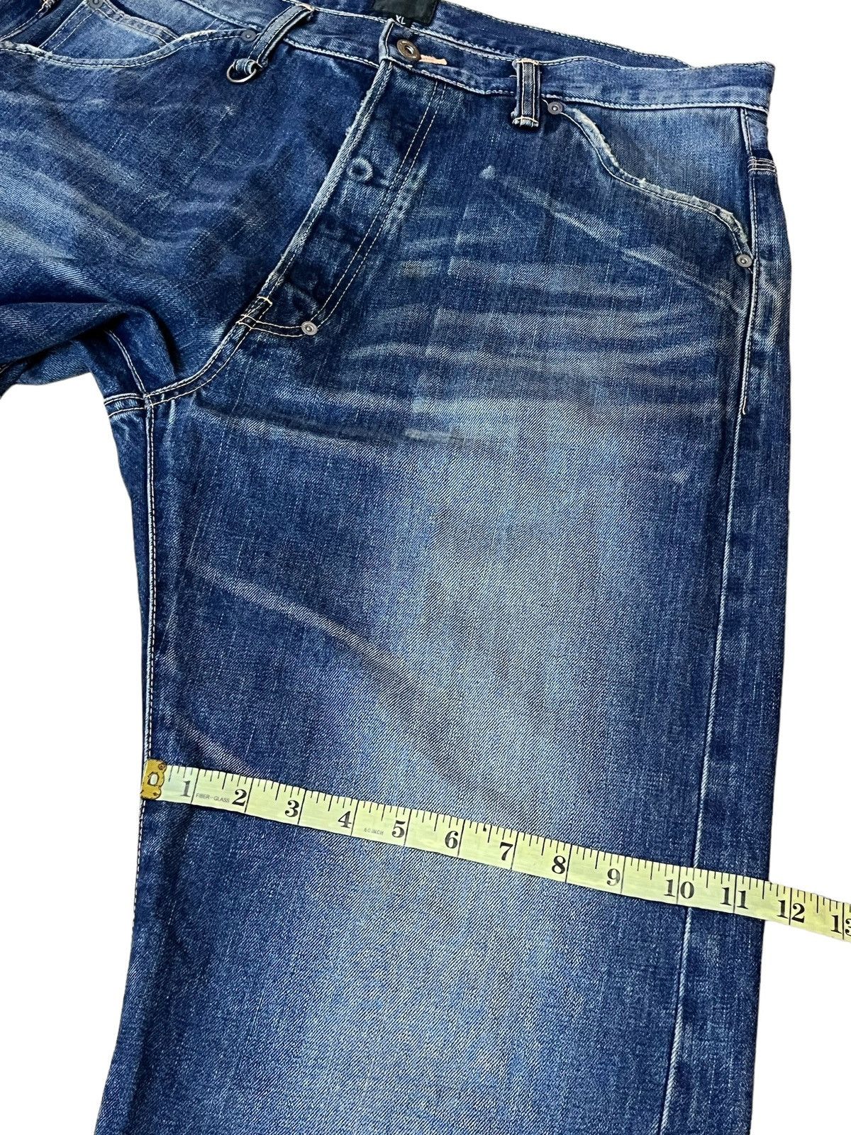 Japanese Brand SICK Y2K JAPANESE CULTURE NITRAID LOOSE FIT SELVEDGE JEANS Size US 37 - 12 Thumbnail