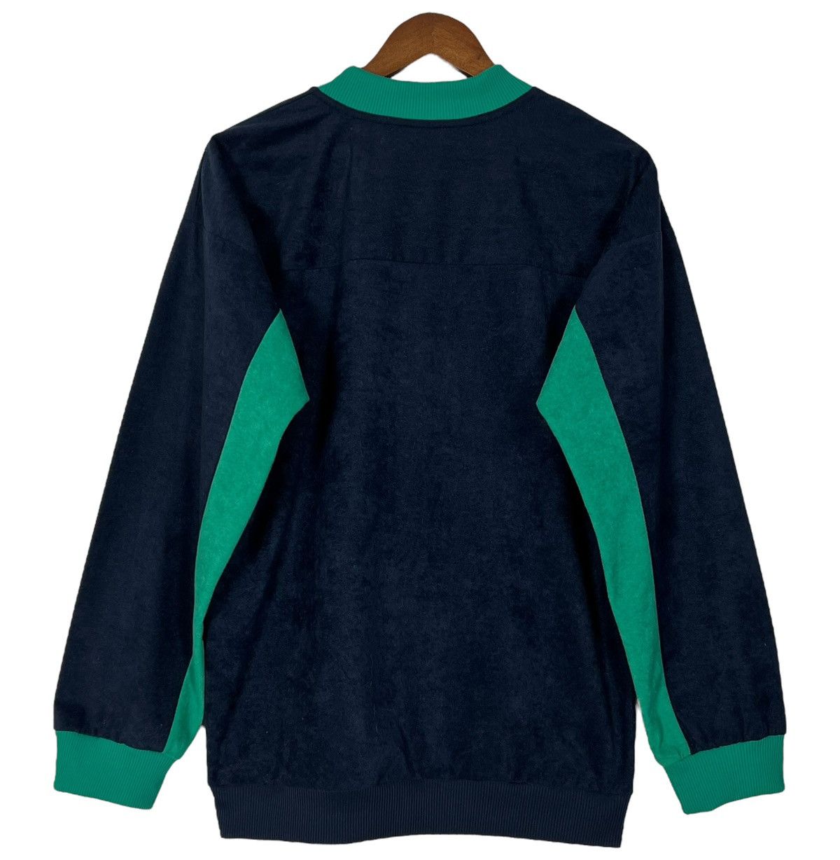 Paynter × Vintage Vintage French Navy Velveteen Sweatshirt Size US L / EU 52-54 / 3 - 2 Thumbnail