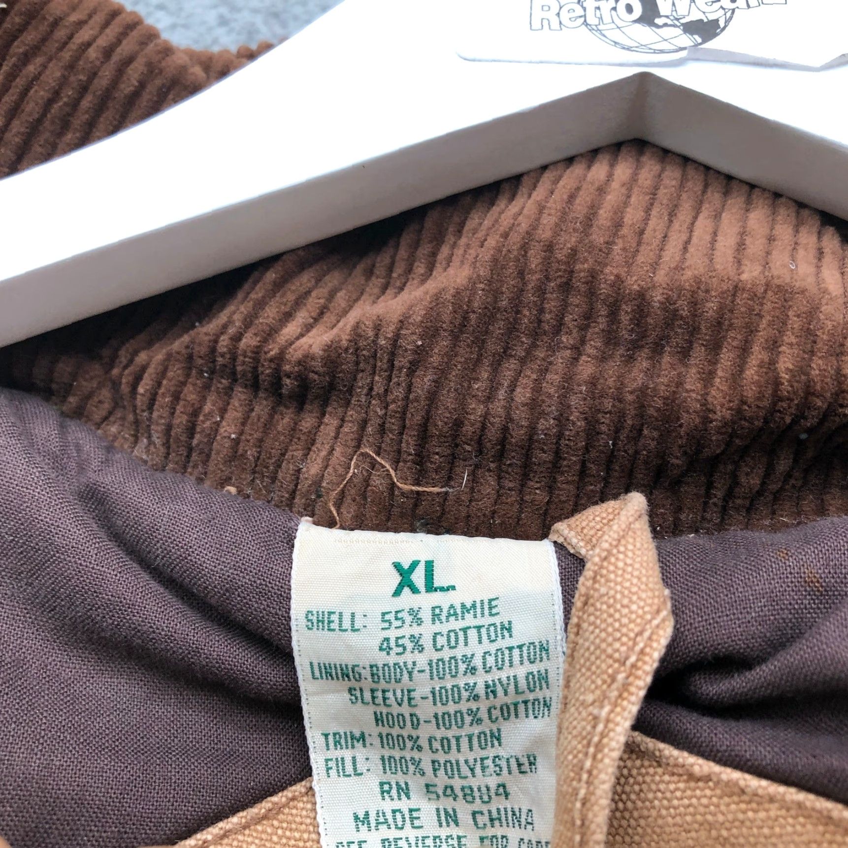 Vintage VINTAGE Rugged Run Coat Mens XL Brown Duck Canvas Quilted Lined Full Zip Pockets Long Sleeve Barn Chore Coat Work Jacket Size US XL / EU 56 / 4 - 5 Thumbnail