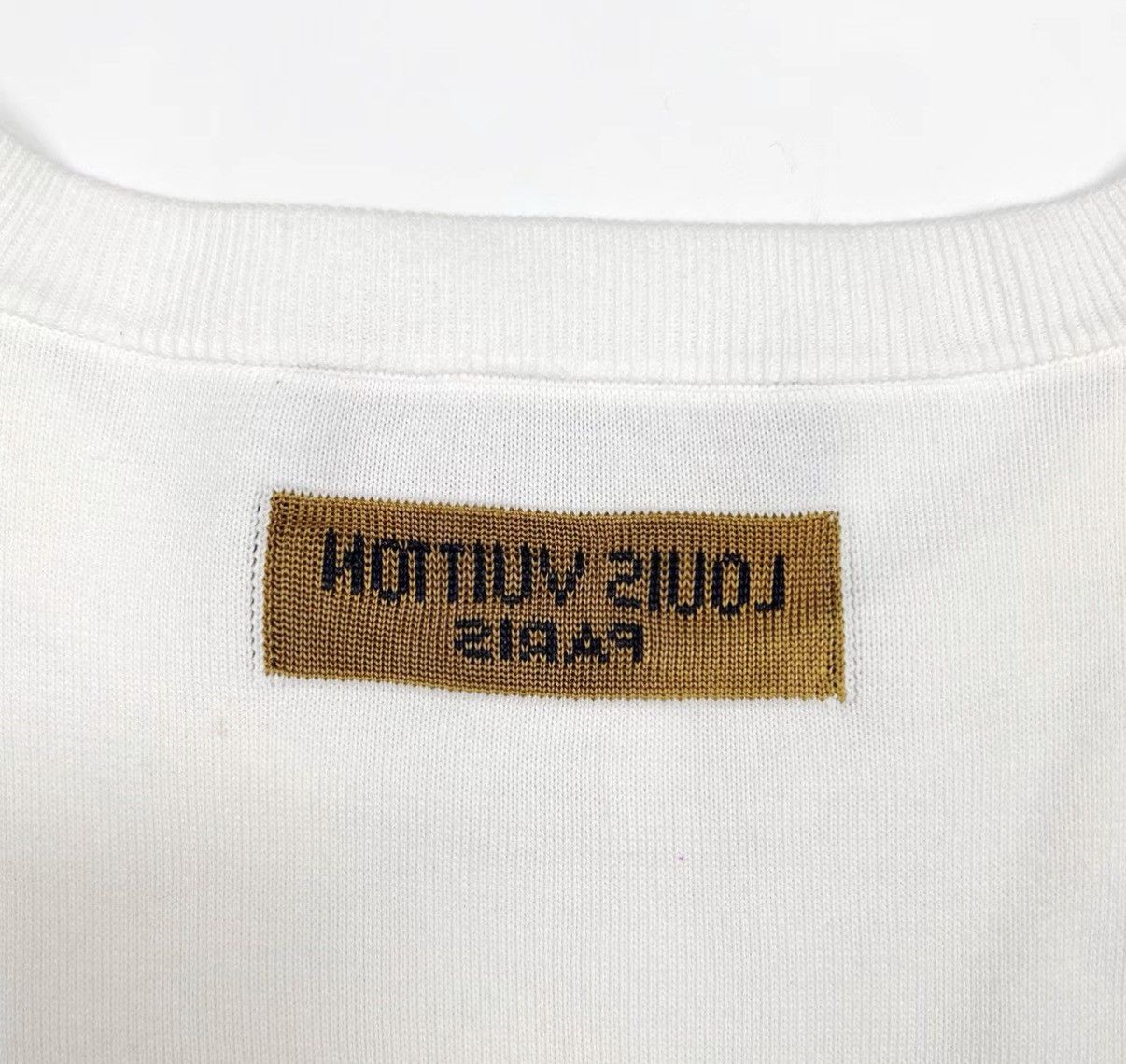 Louis Vuitton Louis Vuitton LV White Phantom Logo Knit Short Sleeve K12 Size US M / EU 48-50 / 2 - 4 Thumbnail