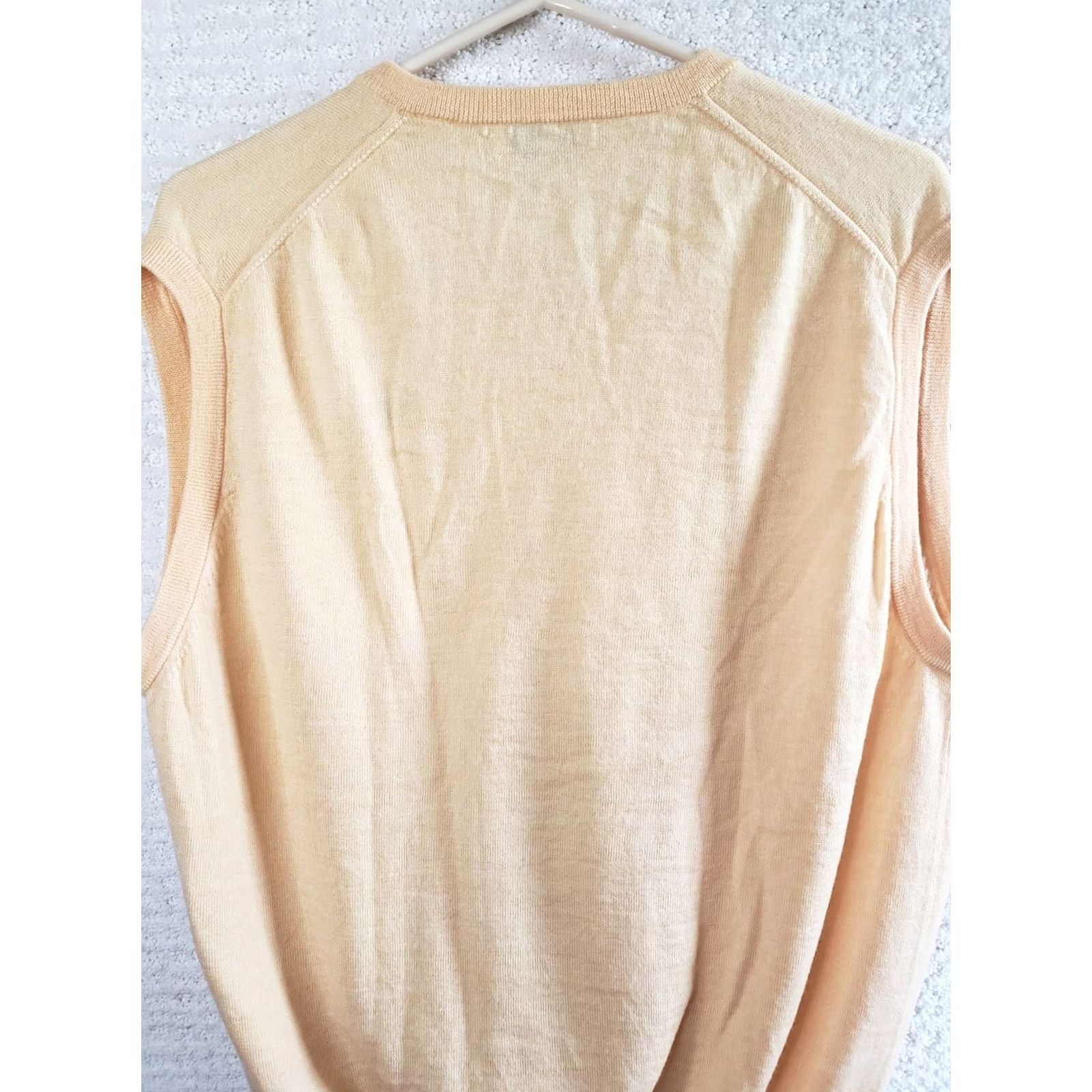 Peter Millar Peter Millar Vest Sweater Men's L Yellow Merino Wool V-Neck Golf Flags Classic Preppy 90s Seasonal Mens Size US L / EU 52-54 / 3 - 7 Thumbnail