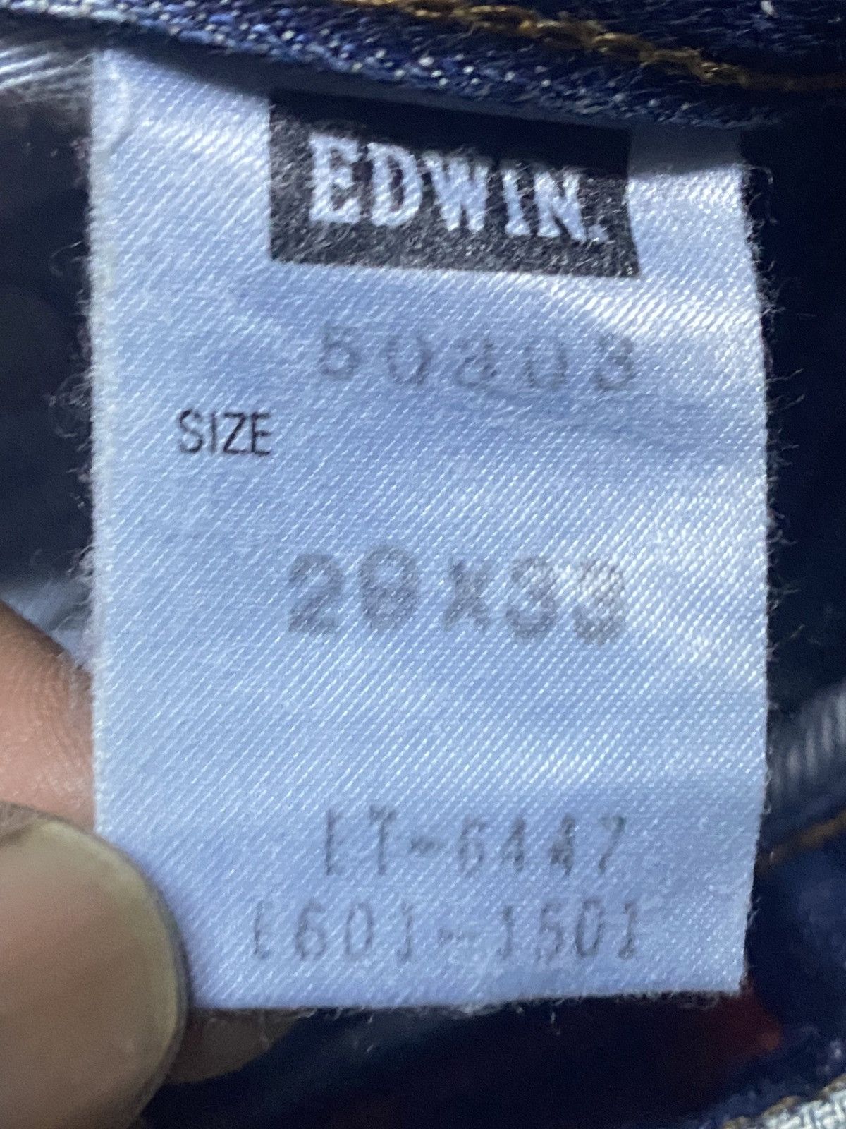 Edwin Vintage Edwin 503 Faded Wash Distressed Loose Jeans Size US 30 / EU 46 - 17 Thumbnail