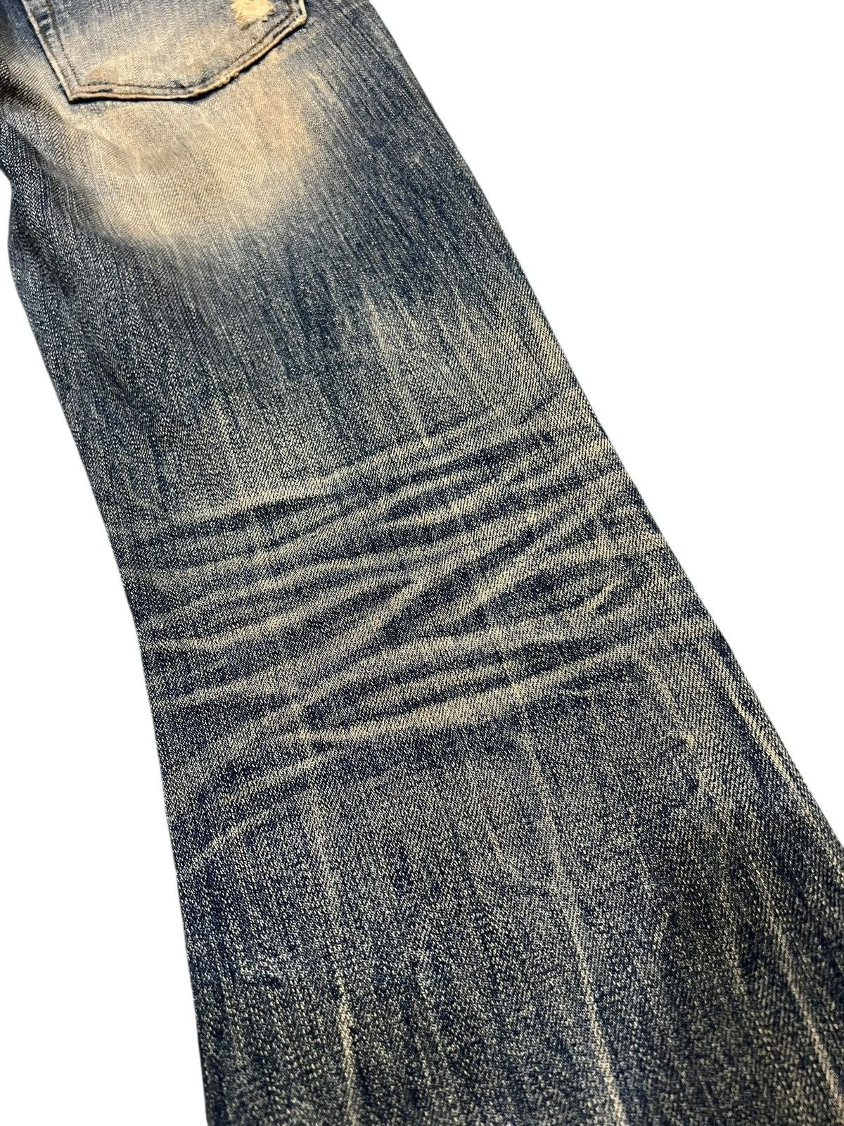 Japanese Brand 💥Flare💥G.O.A Distressed Mud Wash Like Tornado Mart Jean Size US 28 / EU 44 - 13 Thumbnail