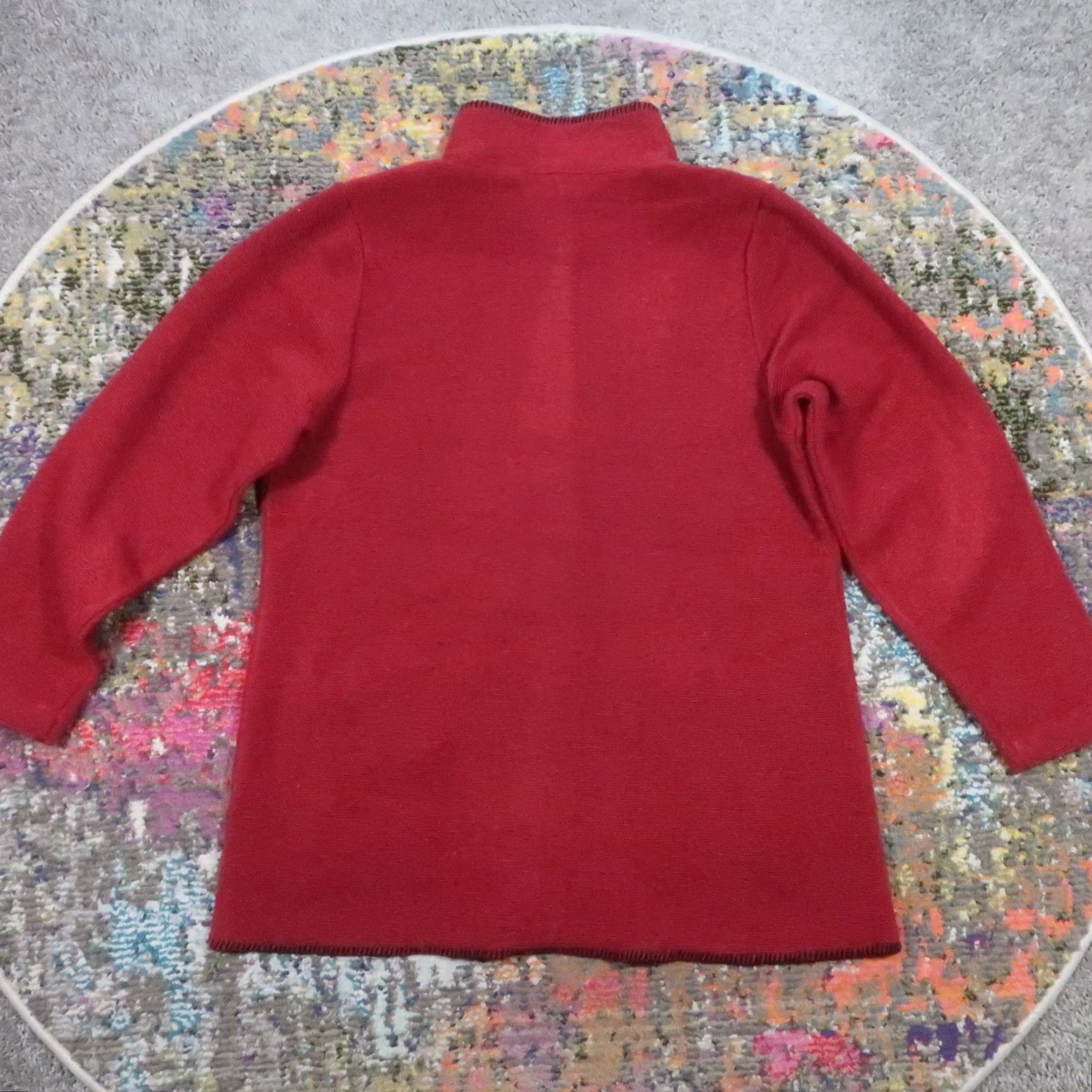 Vintage VINTAGE The Vermont Country Store Wool Blend Cardigan Sweater Women Red Long Sleeve Button Pockets Knit Jacket Casual Size S / US 4 / IT 40 - 2 Thumbnail