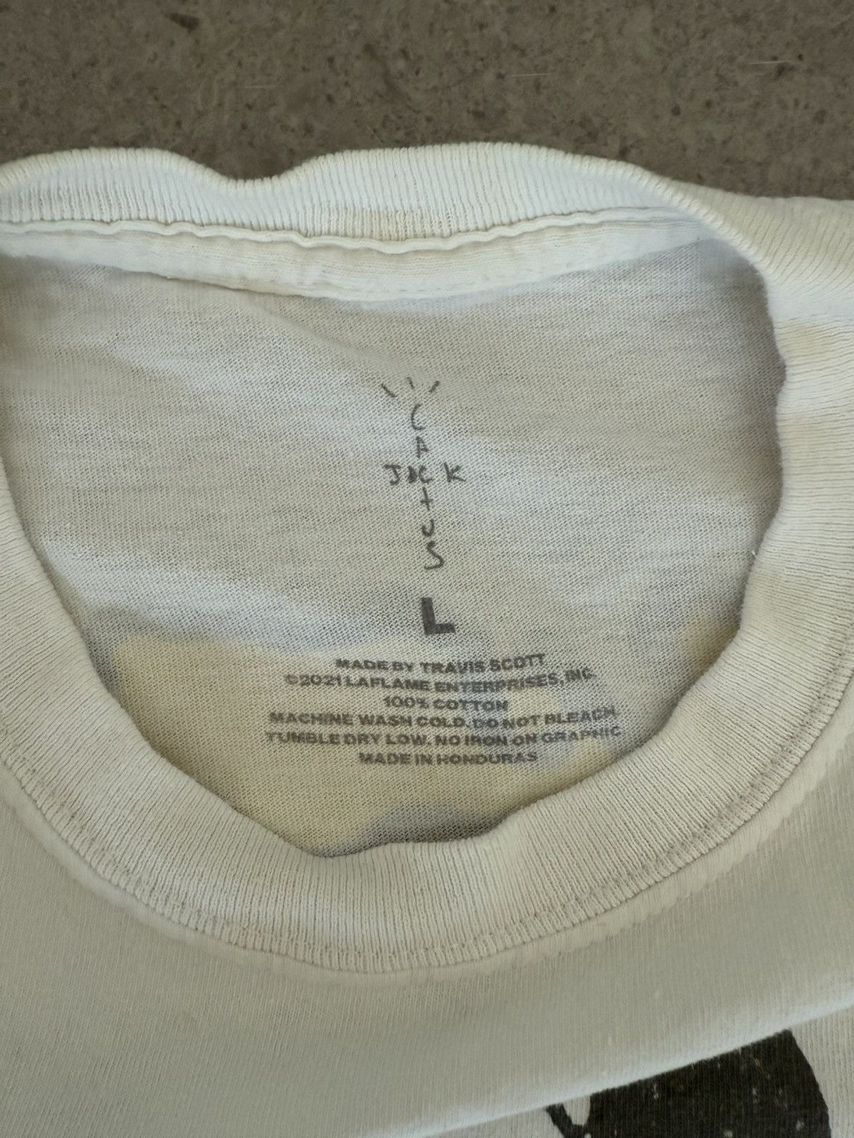 Cactus Plant Flea Market × Kaws Travis Scott Cactus Jack + Kaws For Fragment Tee in white Size US L / EU 52-54 / 3 - 2 Thumbnail