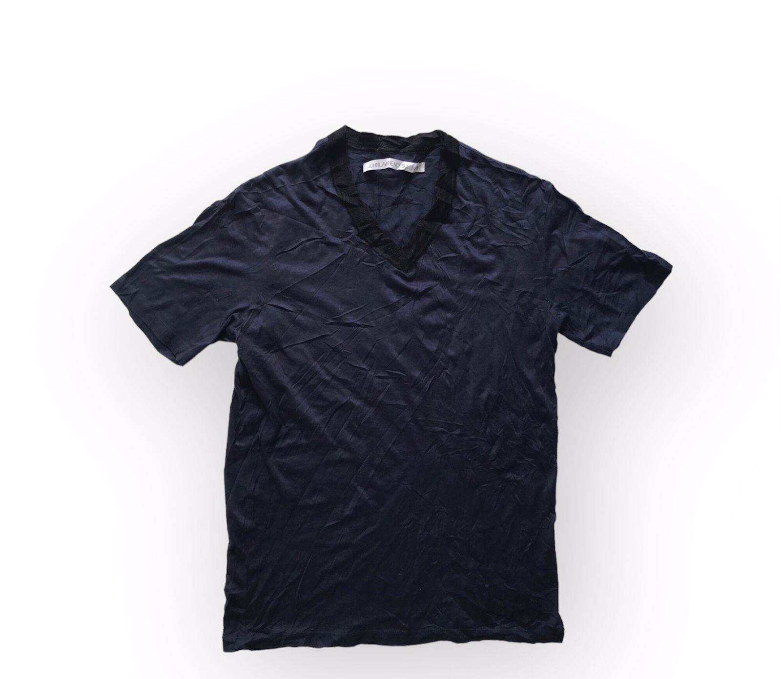 image of John Lawrence Sullivan Tshirt Vneck in Blue, Women's (Size Medium)