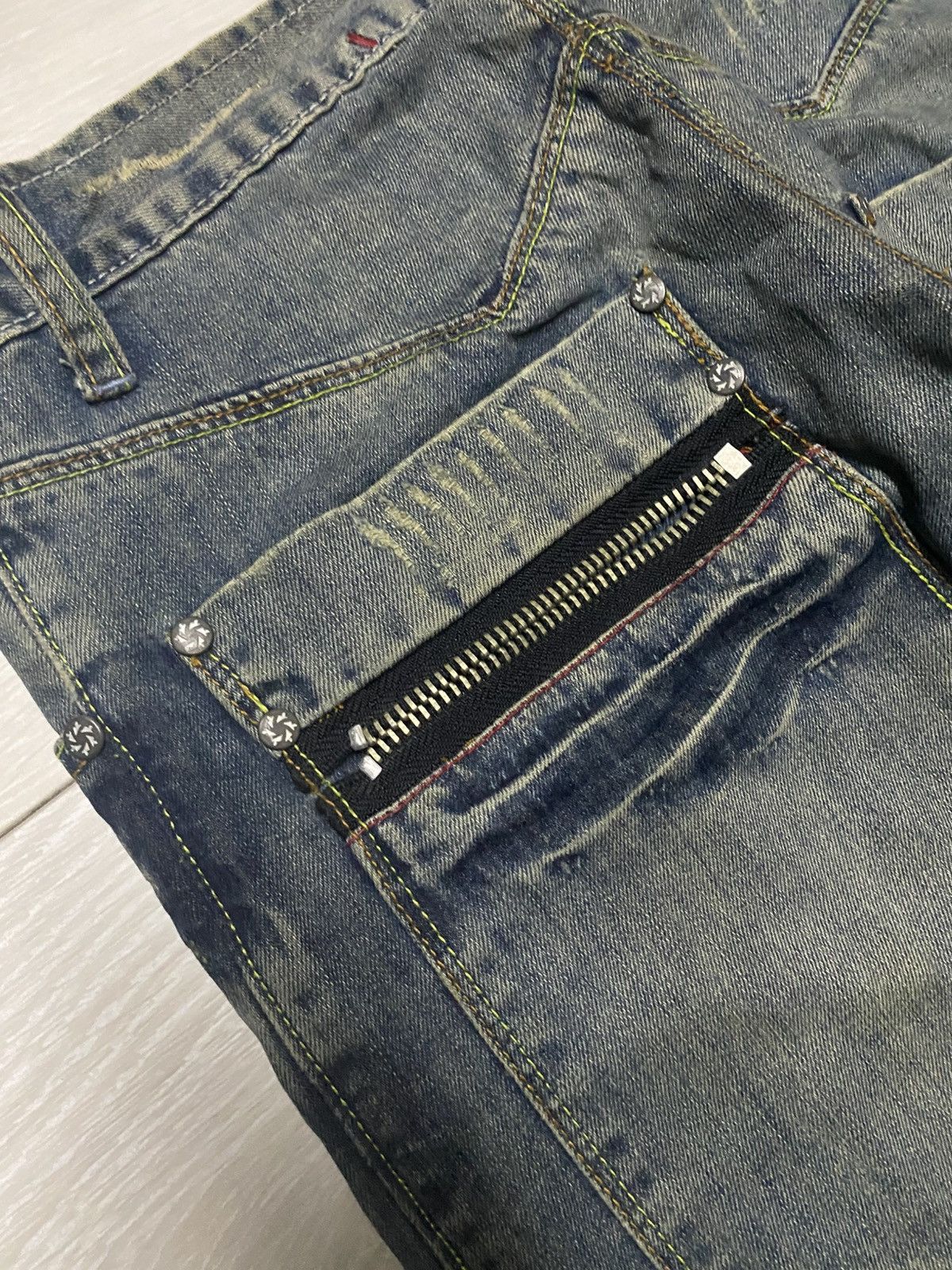 If Six Was Nine Takeshy Kurosawa State of the Art Denim Baggy Jeans Size US 30 / EU 46 - 15 Thumbnail