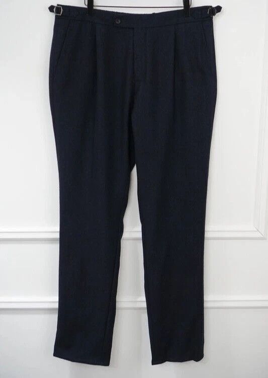 Suitsupply Men Suitsupply Ames Pleat SA Trousers Flannel Wool UK/US42 Size 42R - 1 Thumbnail