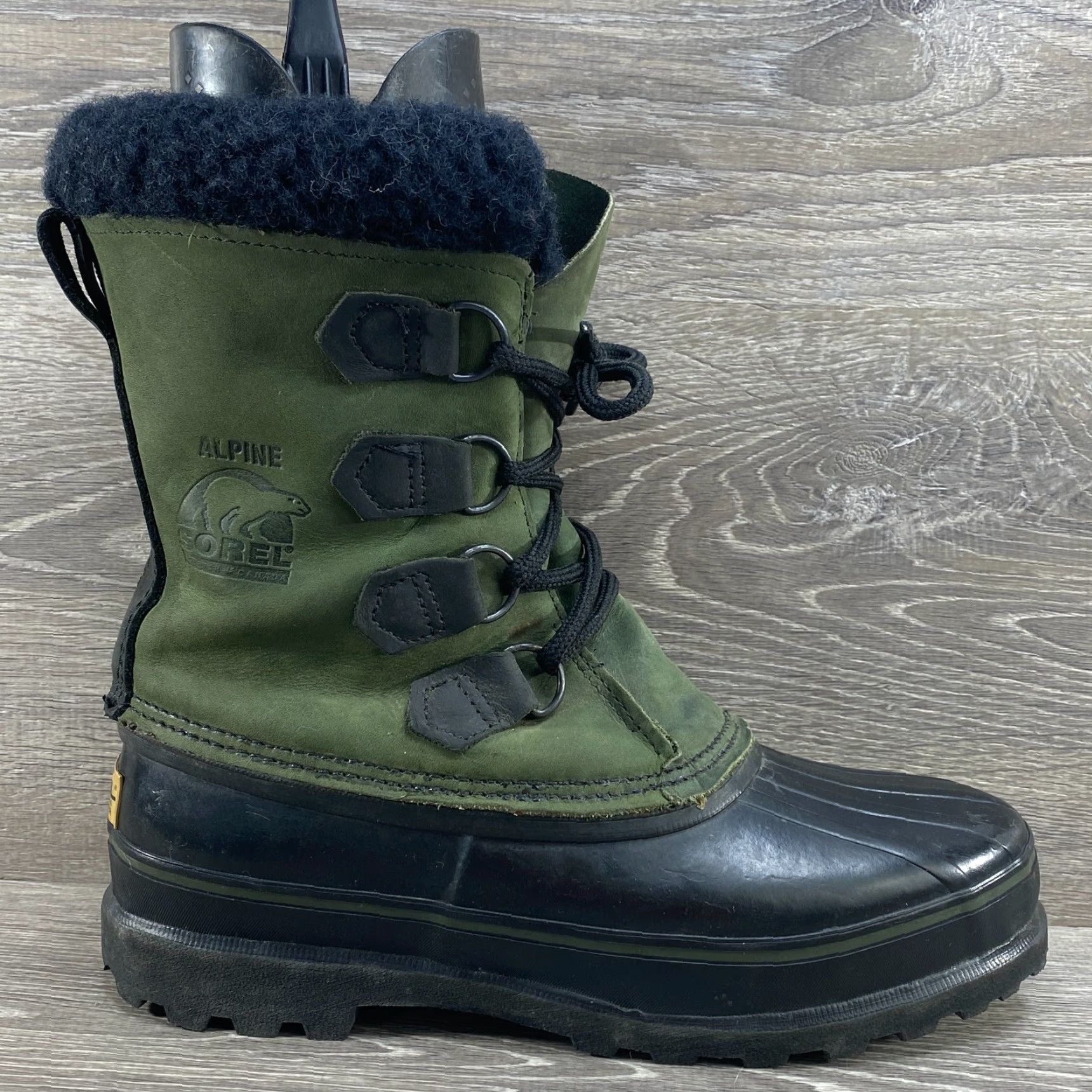 SOREL Sorel Alpine Green Kaufman Canada Insulated Winter Leather Rubber Duck Boots 8 Size US 8 / IT 38 - 2 Thumbnail