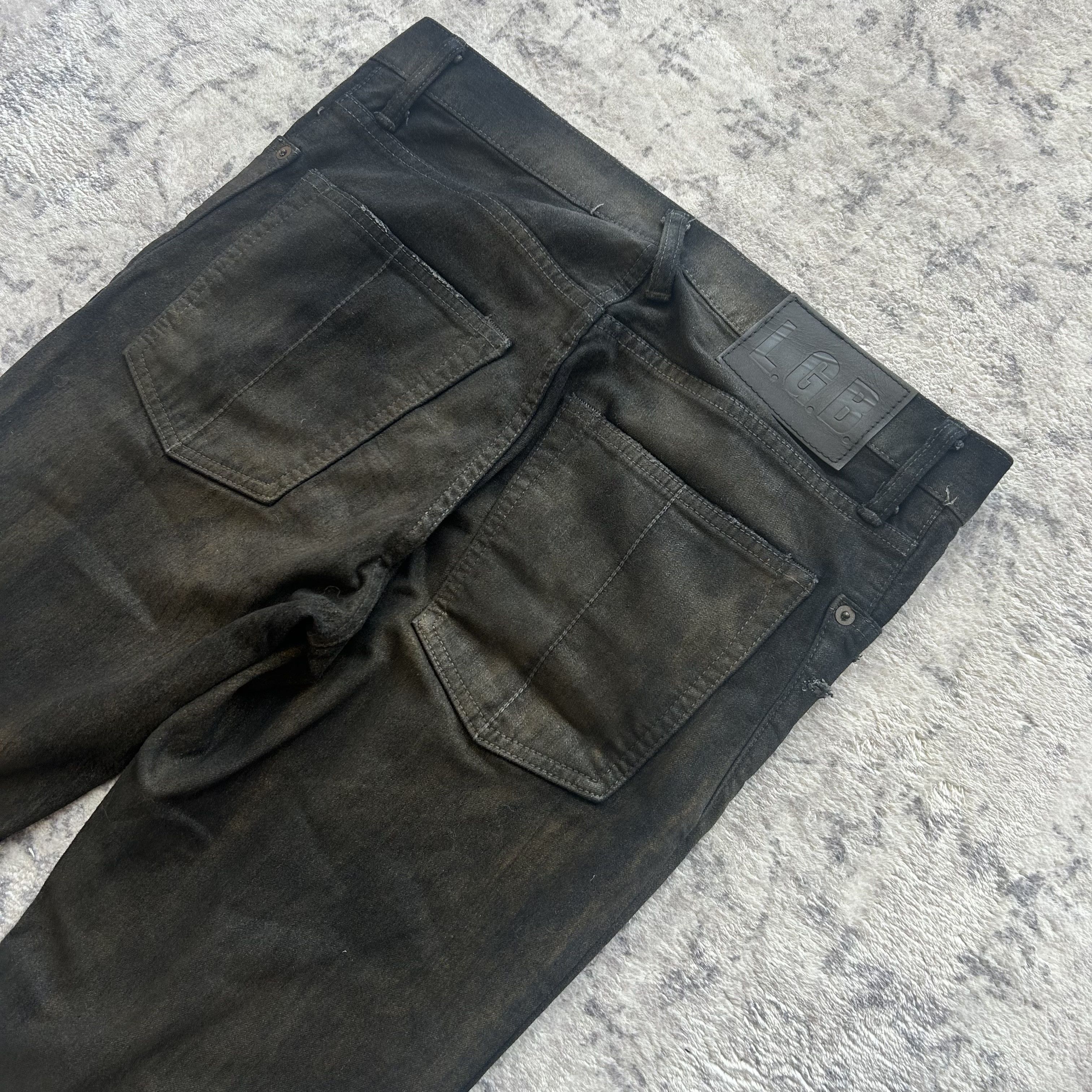 Lgb Wolf Denim | Grailed LGB S/WOLF Waxed Distressed Denim Pants