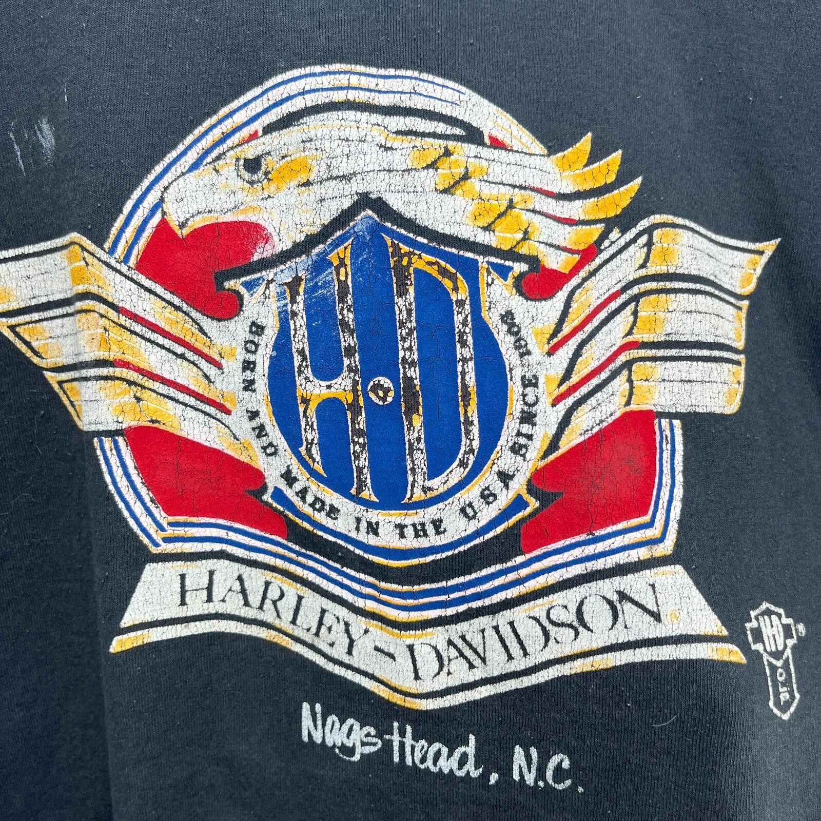 Harley Davidson Vintage 80s Harley Davidson T Shirt 3D Size Large Size US L / EU 52-54 / 3 - 9 Thumbnail