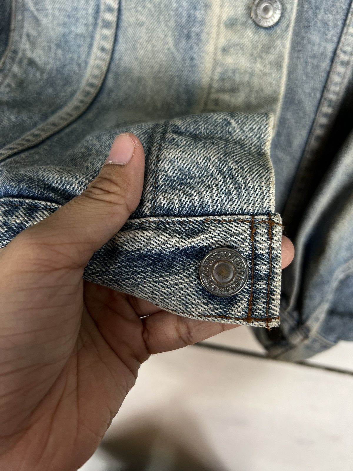 Levi's × Levi's Vintage Clothing 🔥 VINTAGE LEVIS PAISLEY COLAR DENIM TRUCKER JACKET Size US M / EU 48-50 / 2 - 14 Thumbnail