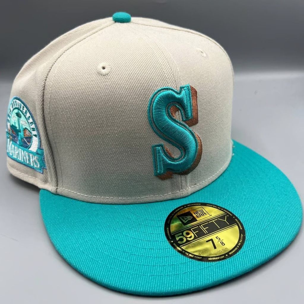 Seattle Mariners Hat Men 7 5/8 59Fifty New Era Fitted Cap