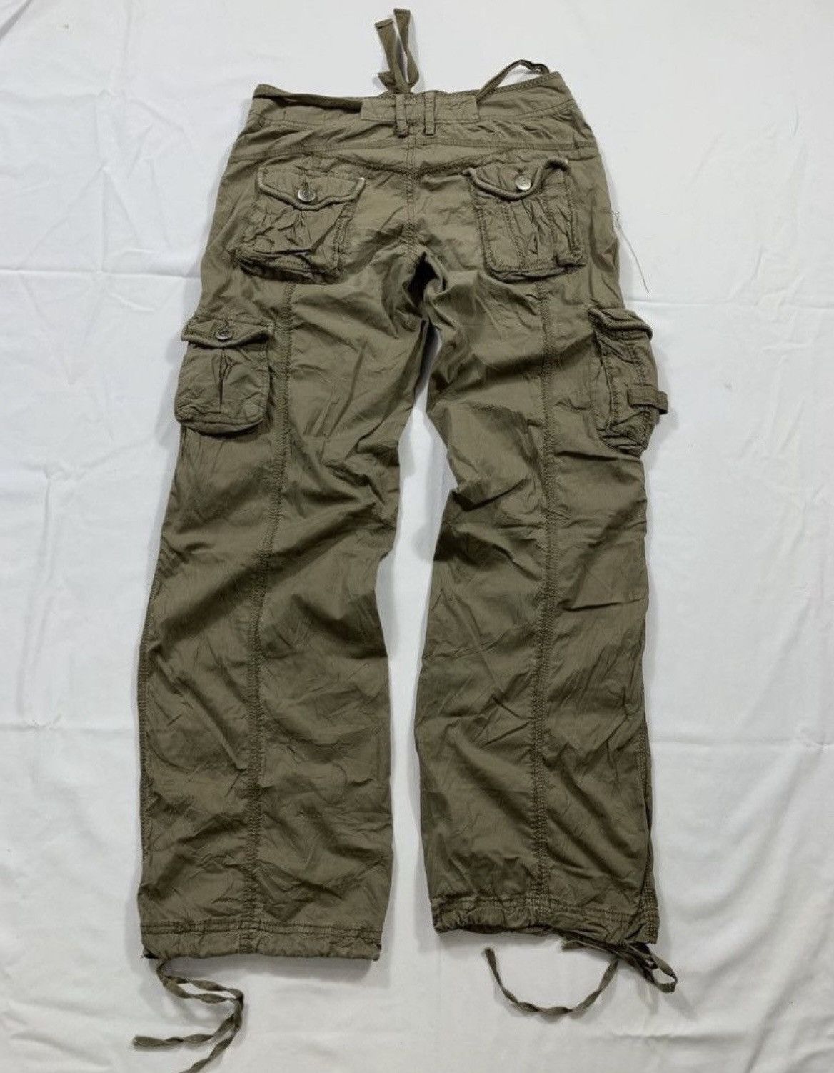 GOA 2000s Navana Cargo Flared Pants Goa Japanese Style Size US 30 / EU 46 - 4 Thumbnail