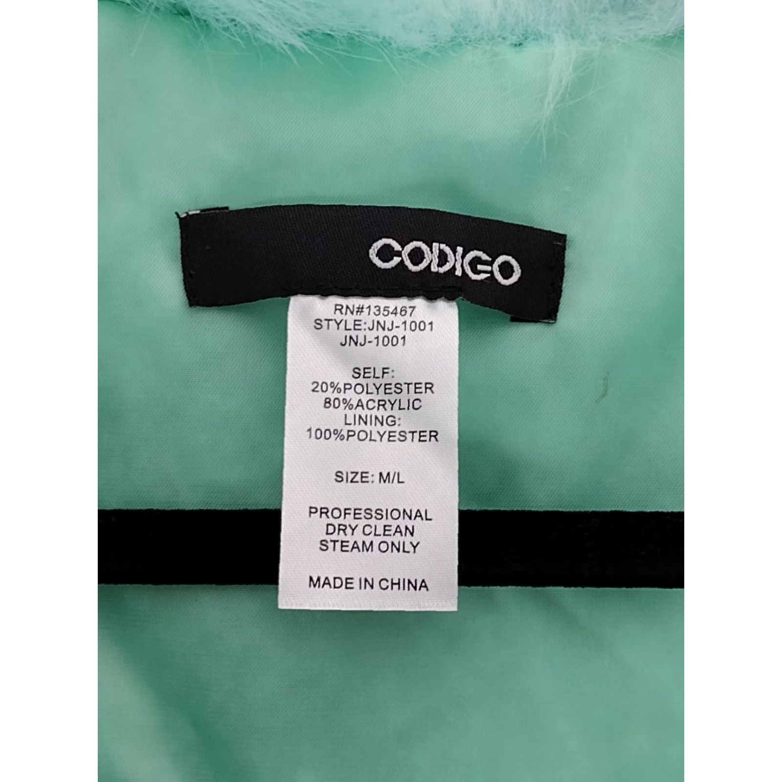 Vintage Codigo Women's Vest Casual Turquoise M/L Open Front 90s Mens Womens Bodywarmer Collared Vintage: No Size M / US 6-8 / IT 42-44 - 6 Thumbnail