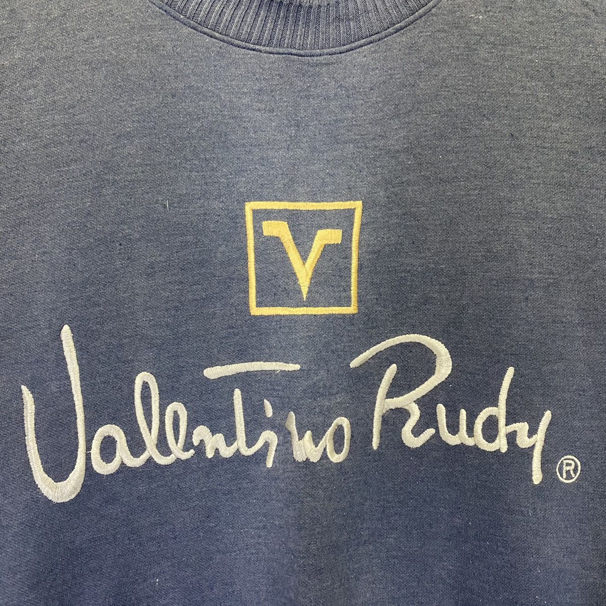 Vintage Vintage 90s Valentino Rudy Big Logo Crewneck Sweatshirt Size US S / EU 44-46 / 1 - 5 Thumbnail