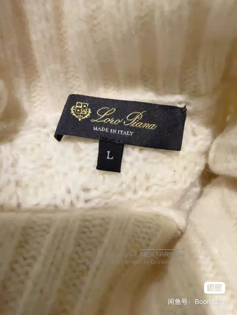 Loro Piana LORO PIANA Knitted sweater in high collar Size L / US 10 / IT 46 - 7 Thumbnail