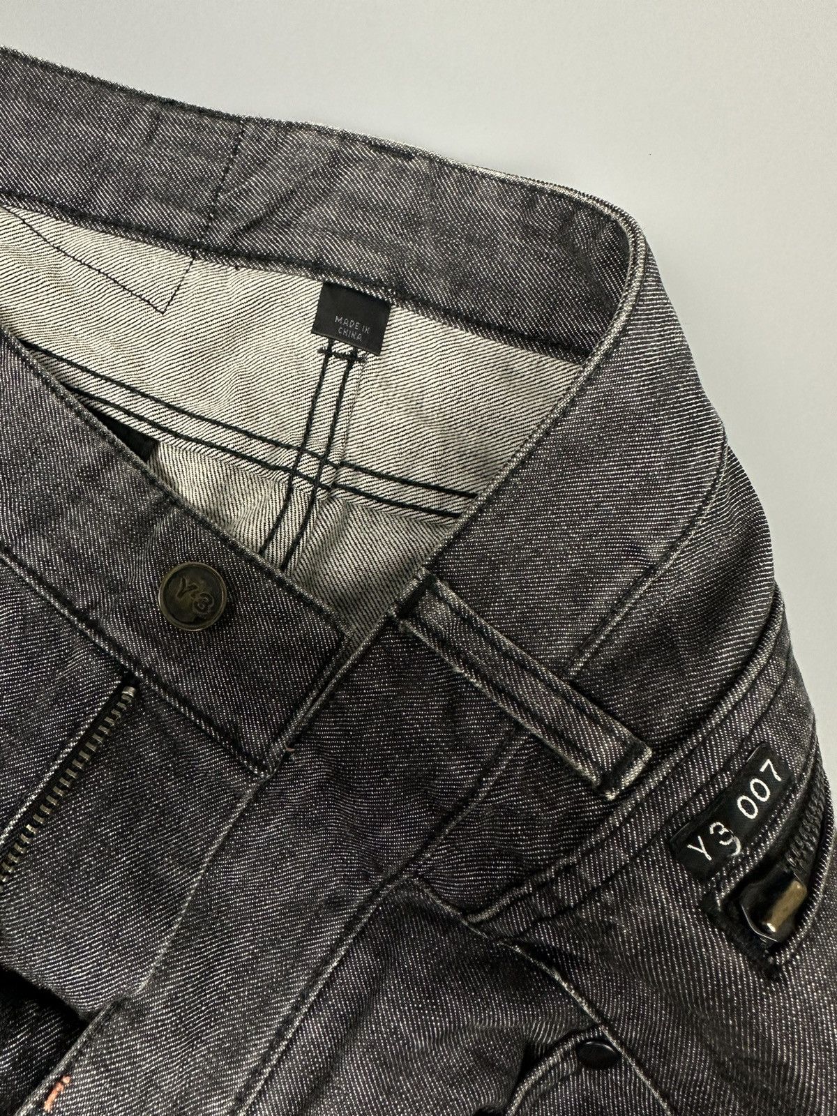 Designer × Yohji Yamamoto Y-3 007 Yohji Yamamoto Black Denim Size US 32 / EU 48 - 10 Thumbnail