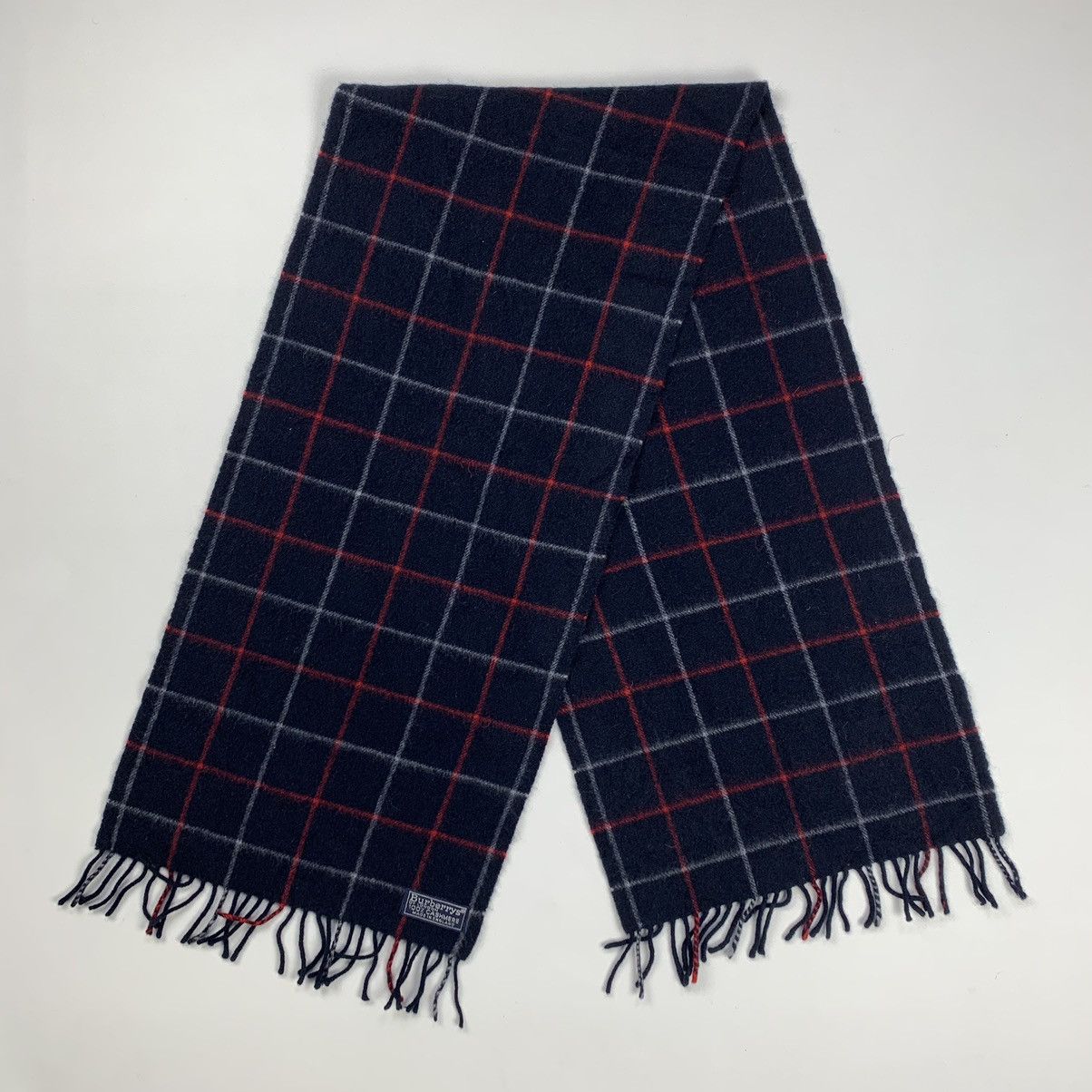 Burberry × Burberry Prorsum × Vintage Burberry vintage cashmere checked scarf Size ONE SIZE - 4 Thumbnail