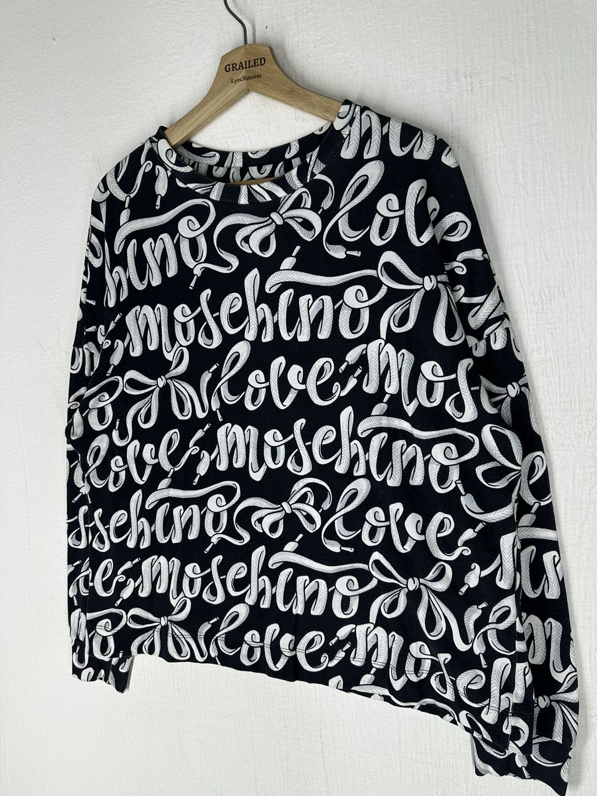 Love Moschino × Moschino Love Moschino All Over Print Sweatshirt UNISEX Size M / US 6-8 / IT 42-44 - 4 Thumbnail