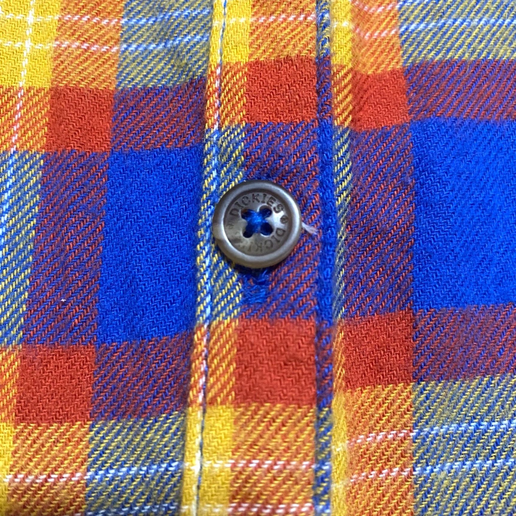 Dickies Dickies Womens Shirt Small Multicolor Plaid Check Flannel Button Up Long Sleeve Casual Workwear Size S / US 4 / IT 40 - 4 Thumbnail