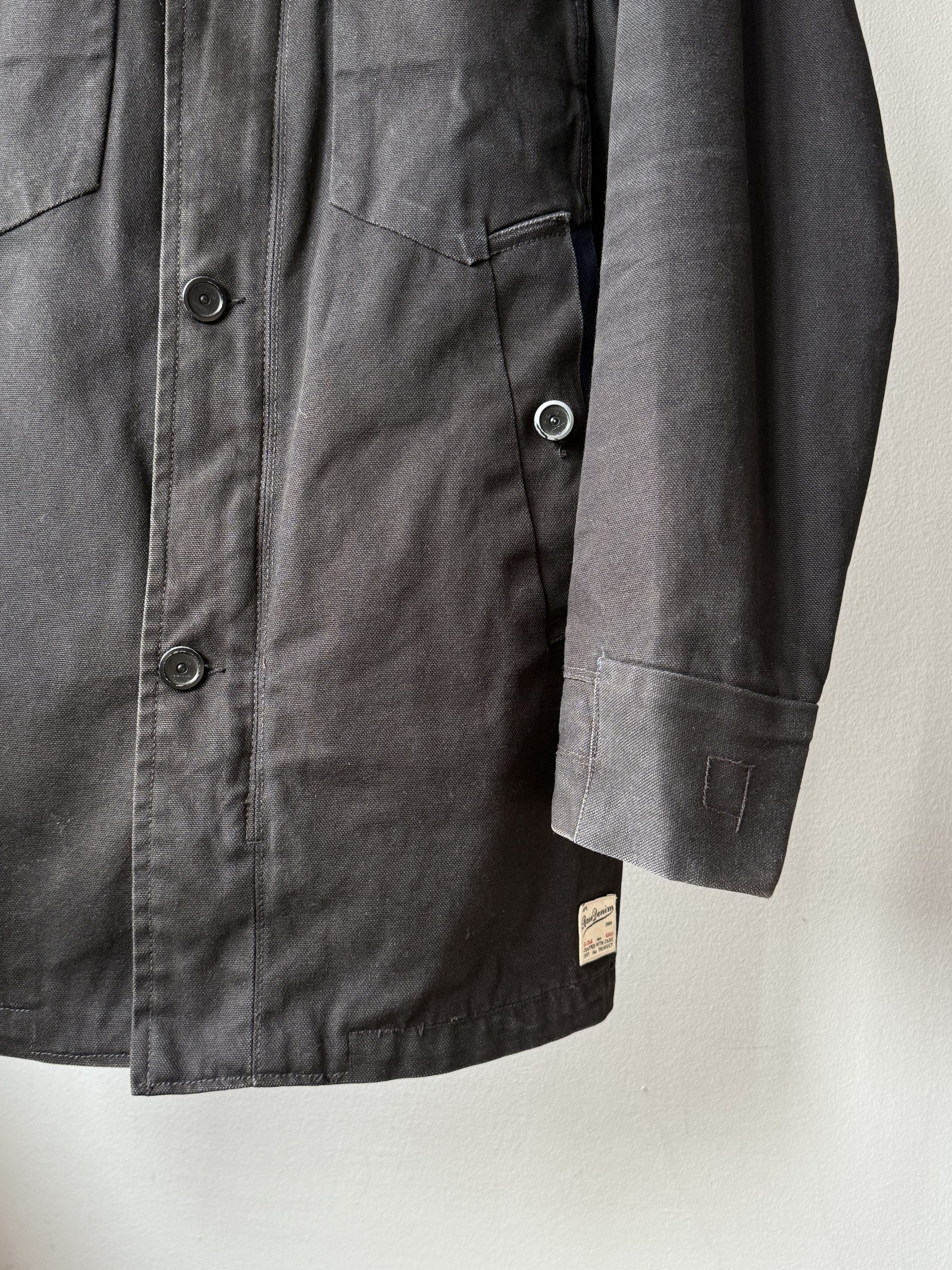 G-Star G-Star Raw Fleet Garber Black Military Denim Trench Jacket Size US L / EU 52-54 / 3 - 14 Thumbnail