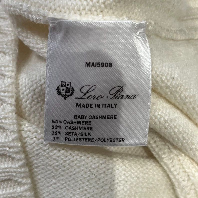 Loro Piana LORO PIANA Lightweight high collar sweater Size S / US 4 / IT 40 - 3 Thumbnail